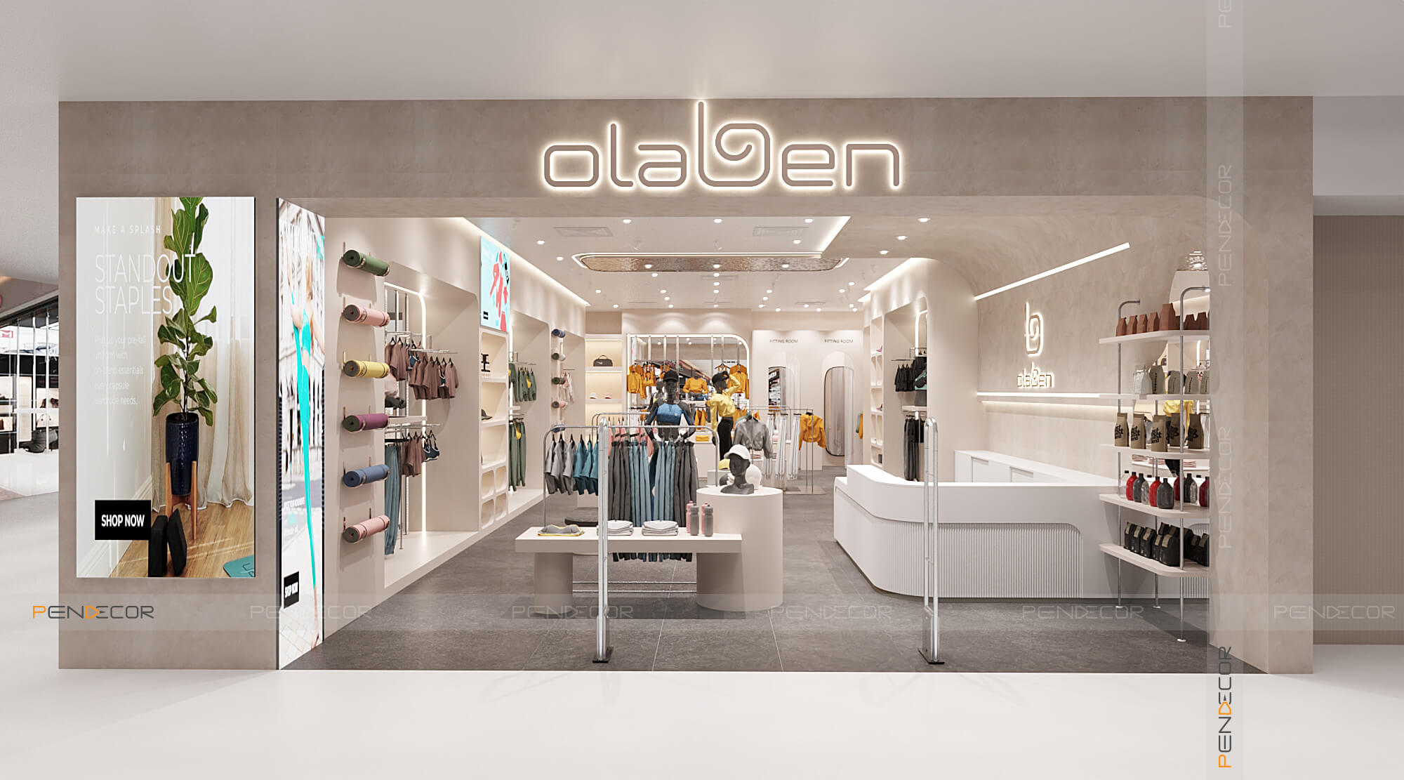 Thiết Kế Shop Thời Trang Nữ Olaben