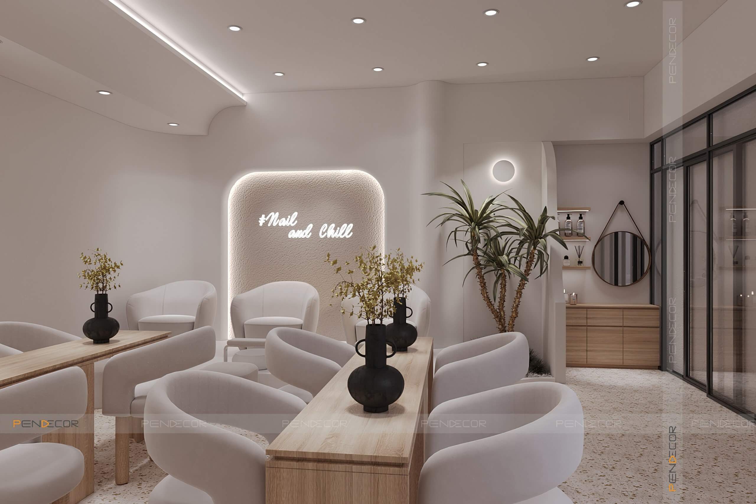 Thiết Kế Tiệm Nail World Nail School