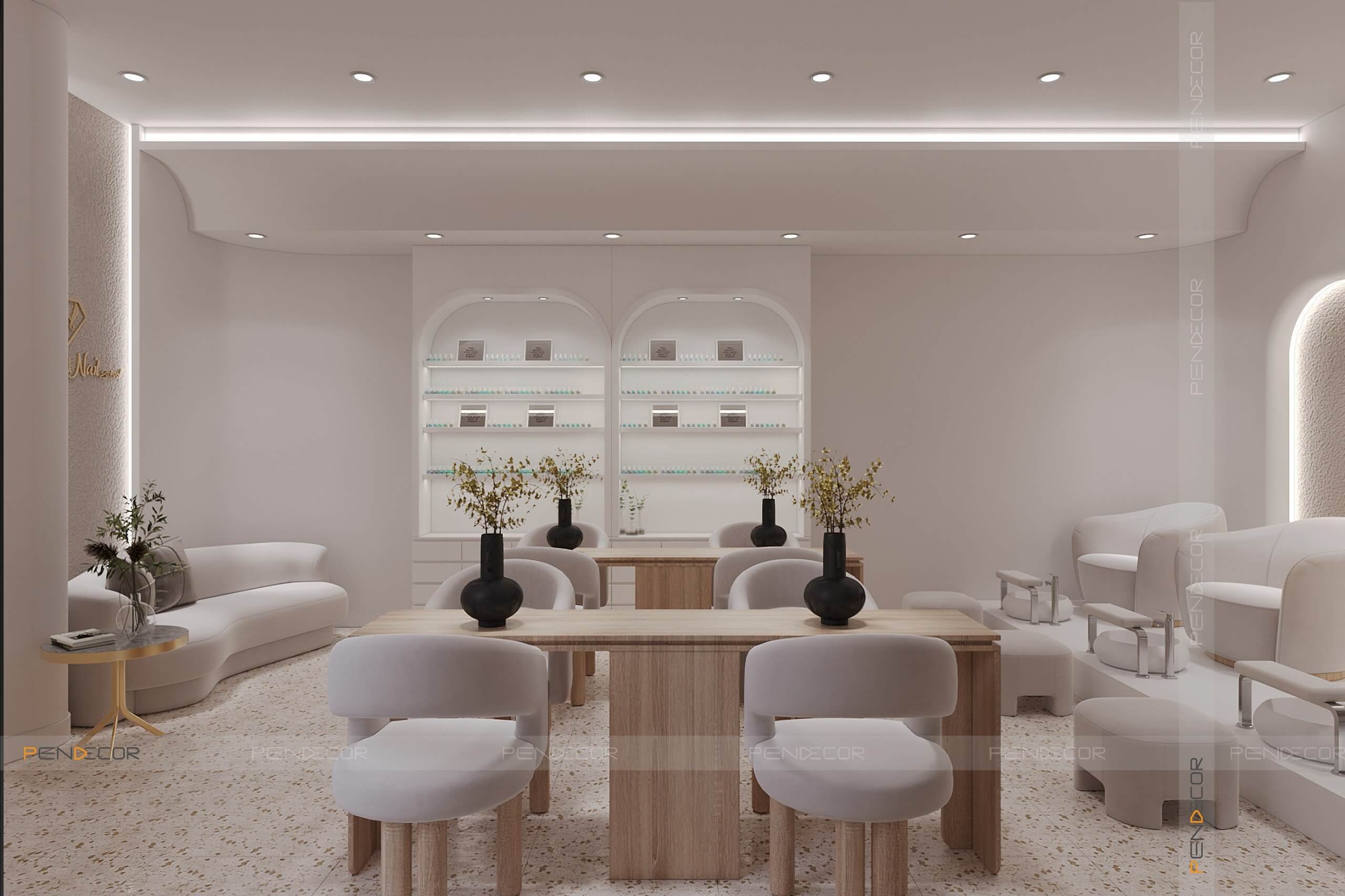 Thiết Kế Tiệm Nail World Nail School