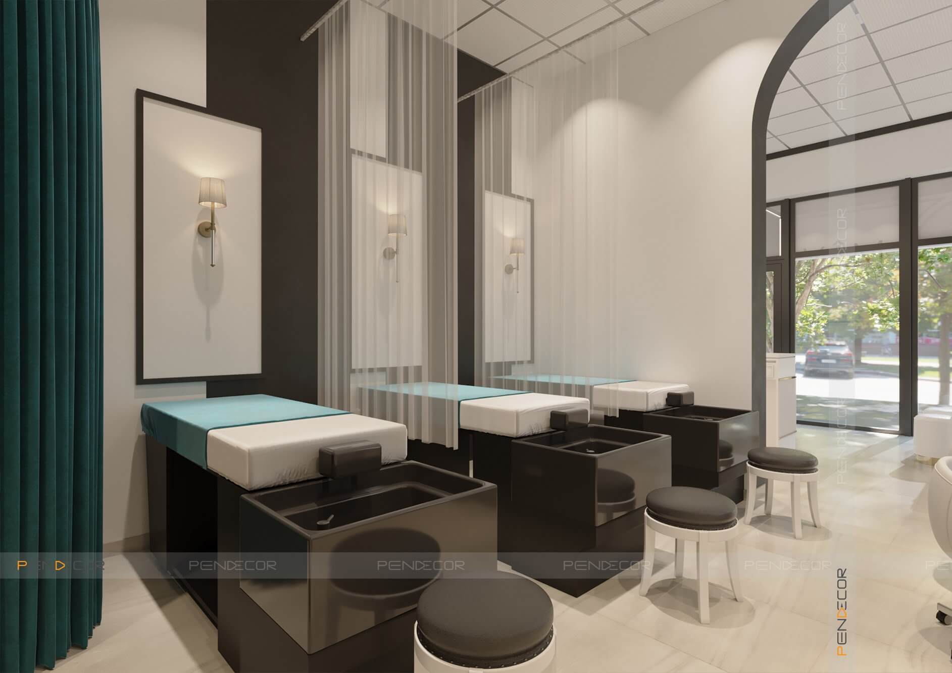 Thiết Kế Tiệm Nail Mây Beauty House