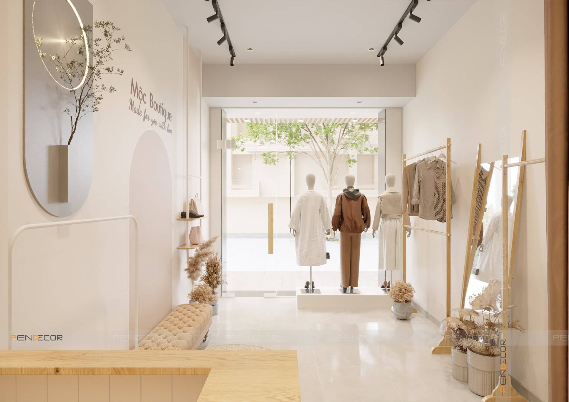 Thiết Kế Shop Thời Trang Nữ Mộc Boutique