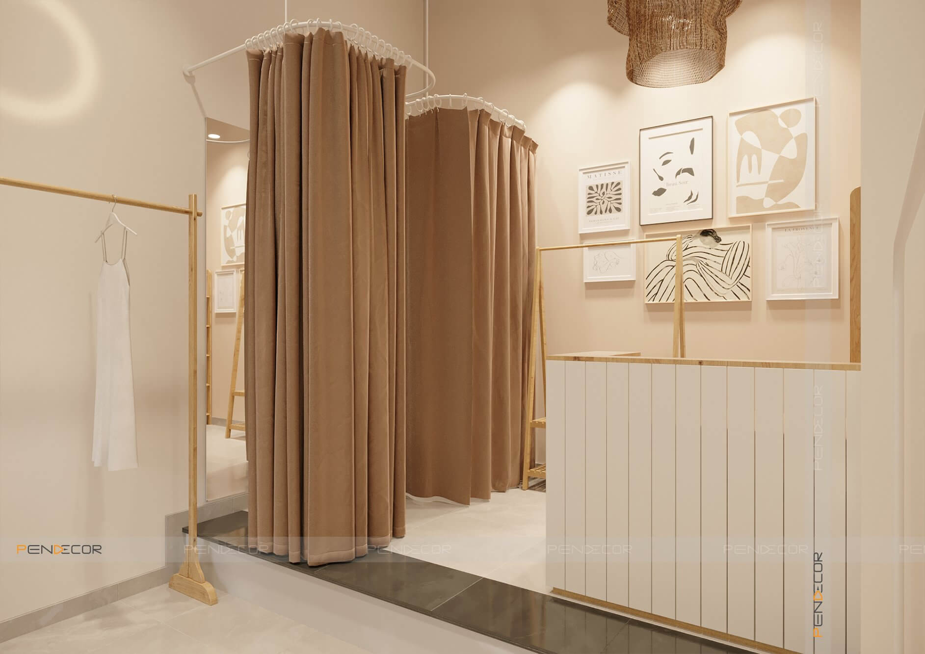 Thiết Kế Shop Thời Trang Nữ Mộc Boutique