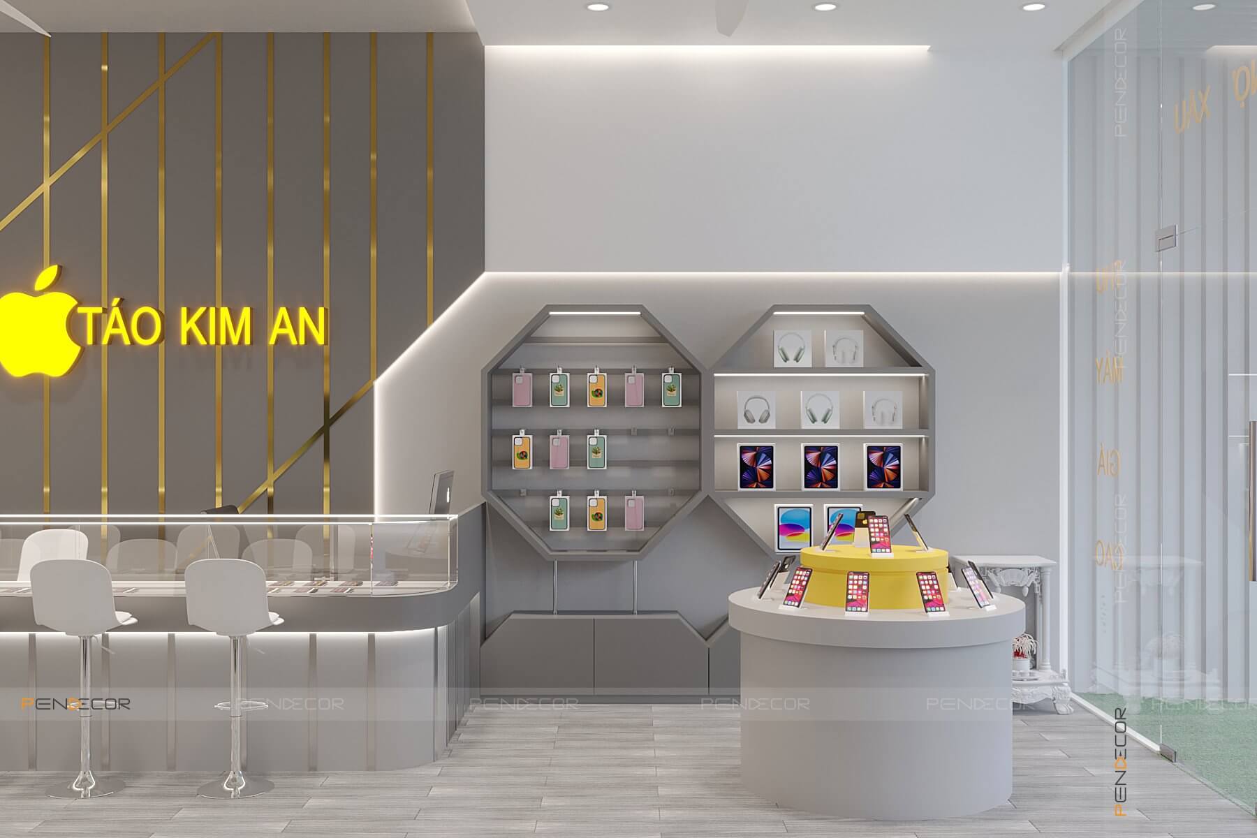 Thiết Kế Shop Điện Thoại Táo Kim An