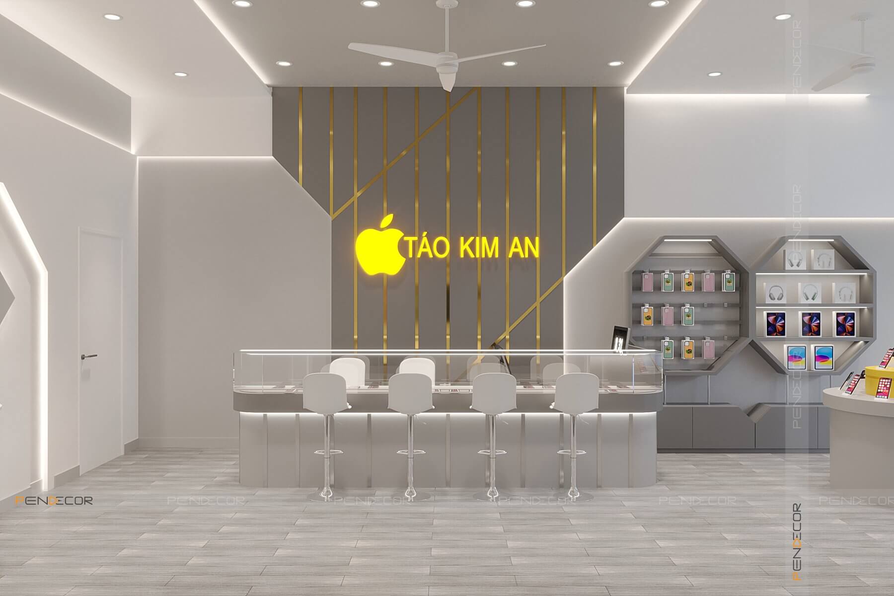 Thiết Kế Shop Điện Thoại Táo Kim An