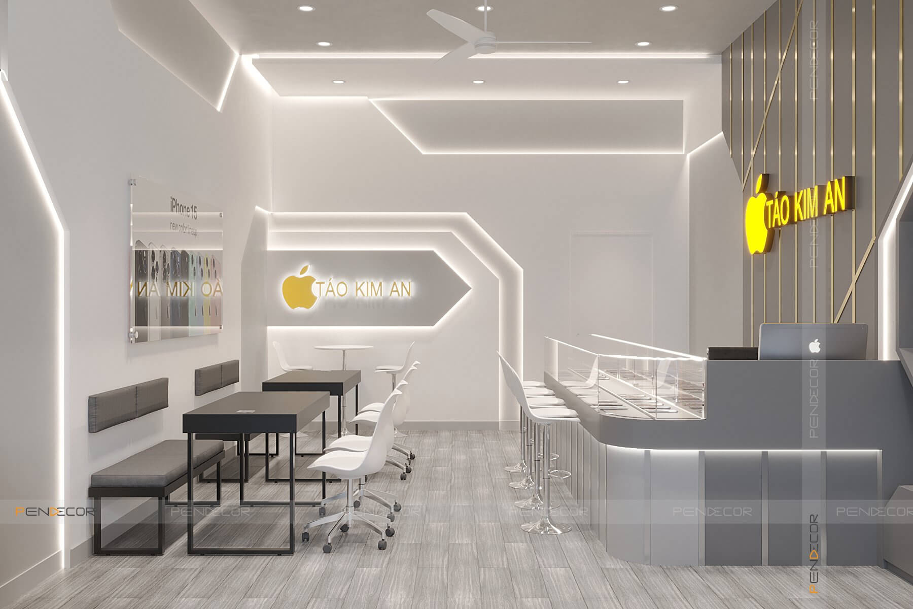 Thiết Kế Shop Điện Thoại Táo Kim An