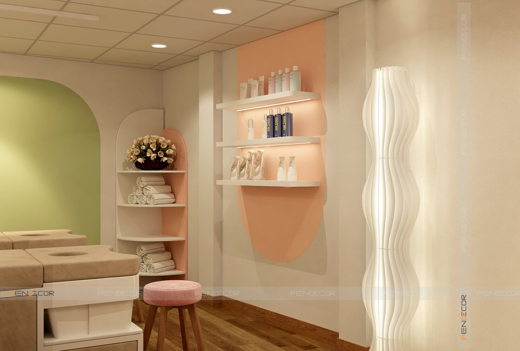 Thiết Kế Spa Gội Đầu Dưỡng Sinh MiMi Beauty Care