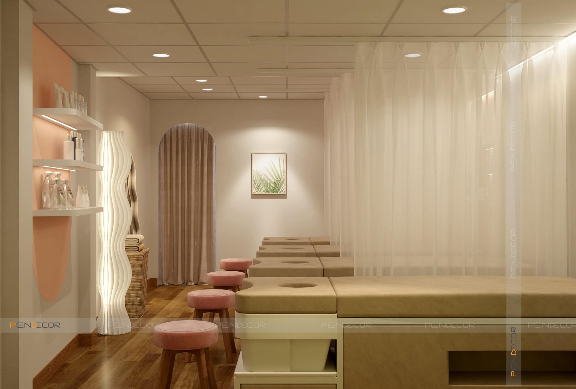 Thiết Kế Spa Gội Đầu Dưỡng Sinh MiMi Beauty Care