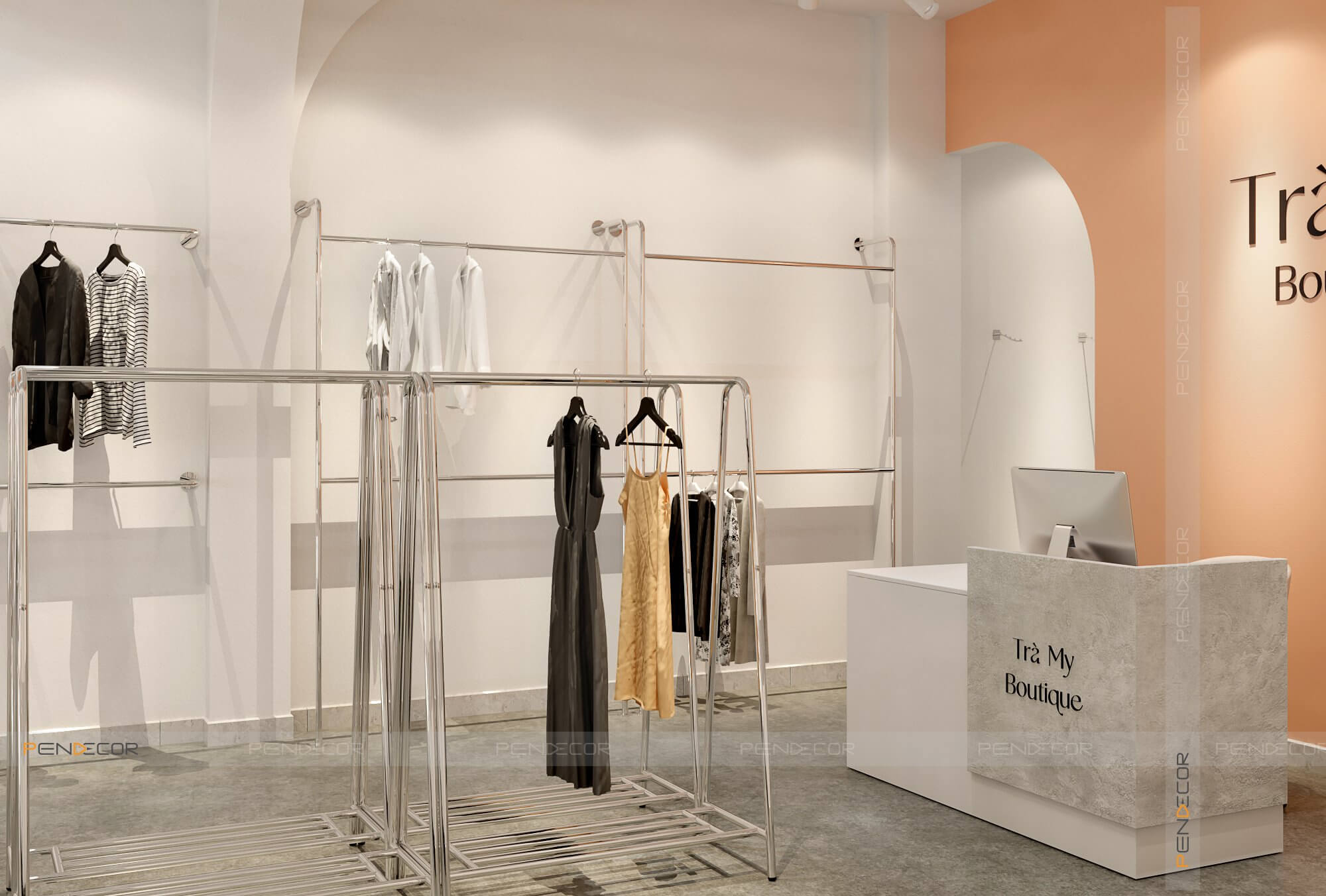 Thiết Kế Shop Thời Trang Nữ Trà My Boutique