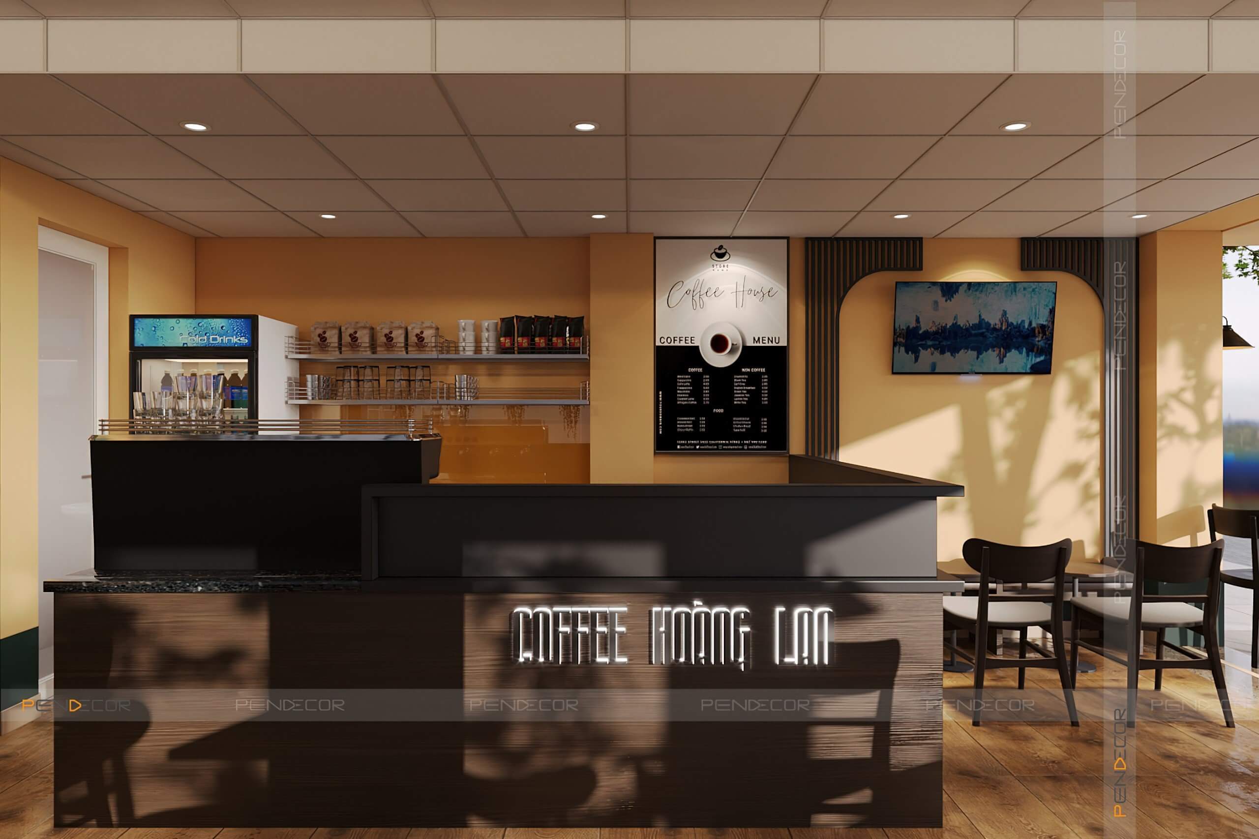 Thiết Kế Quán Cafe Hoàng Lan