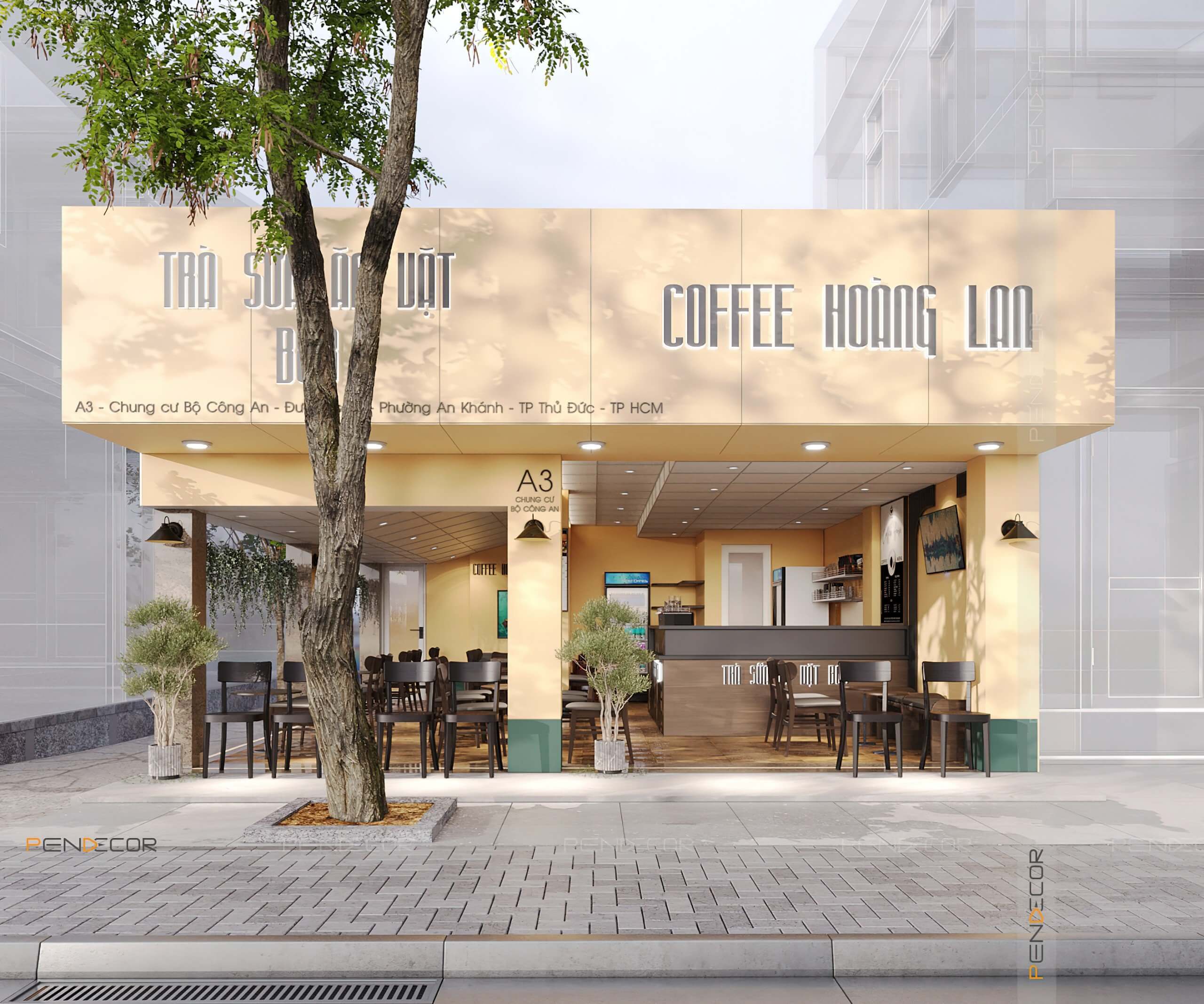 Thiết Kế Quán Cafe Hoàng Lan