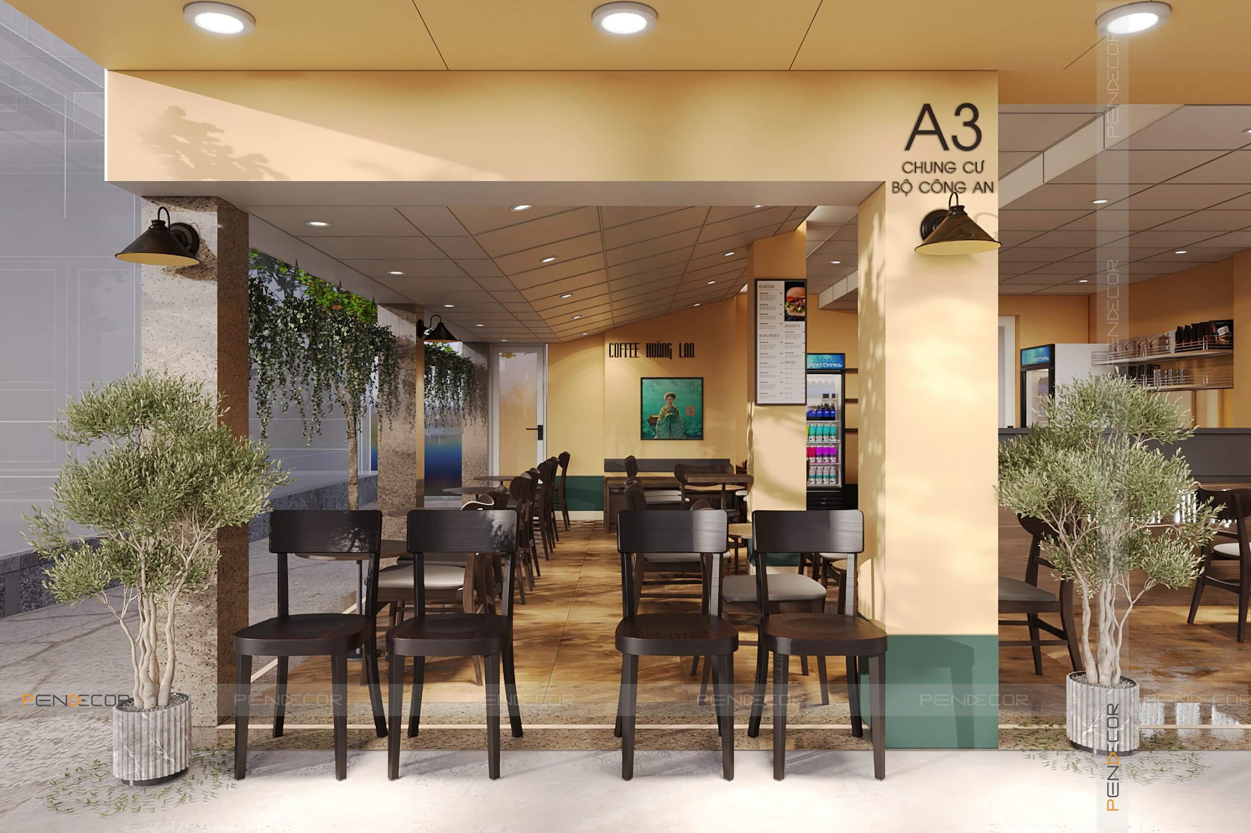 Thiết Kế Quán Cafe Hoàng Lan