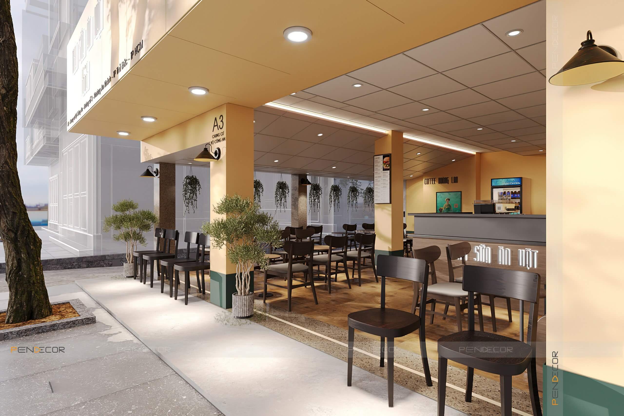 Thiết Kế Quán Cafe Hoàng Lan