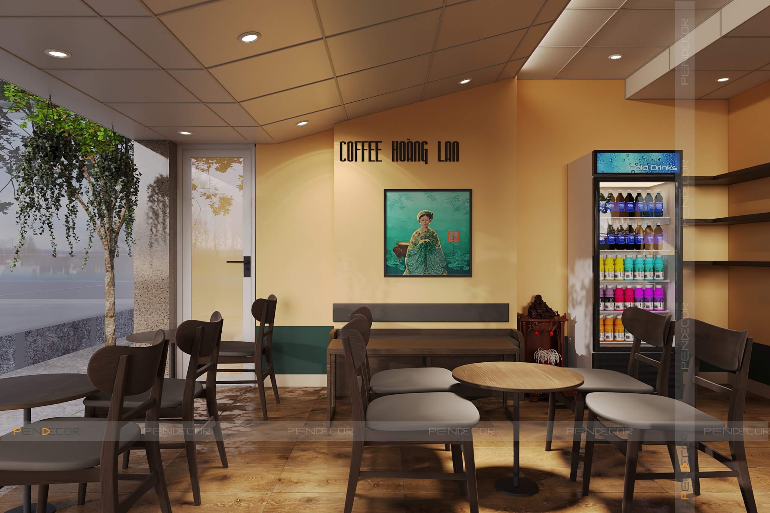 Thiết Kế Quán Cafe Hoàng Lan