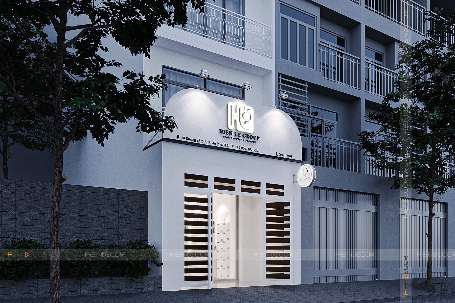 Thiết Kế Shop Mỹ Phẩm Hien Le Group