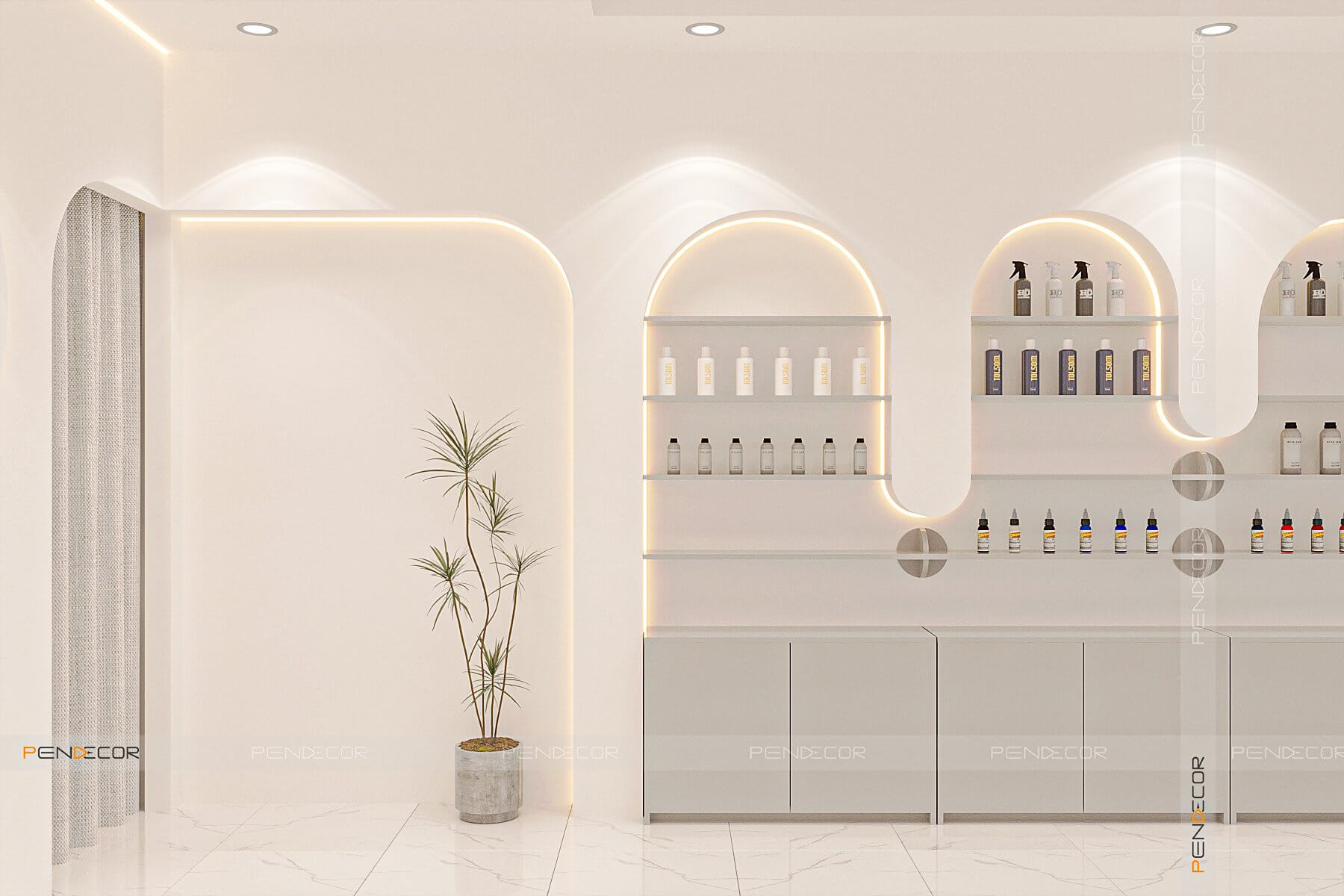 Thiết Kế Shop Mỹ Phẩm Hien Le Group