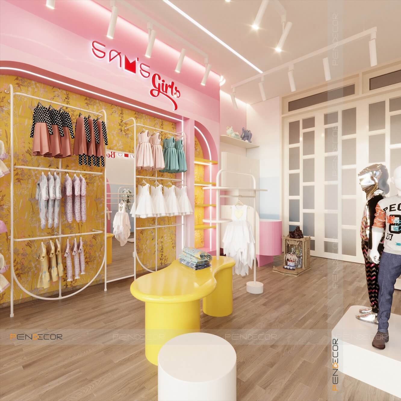 Thiết Kế Shop Thời Trang Trẻ Em Sam's House