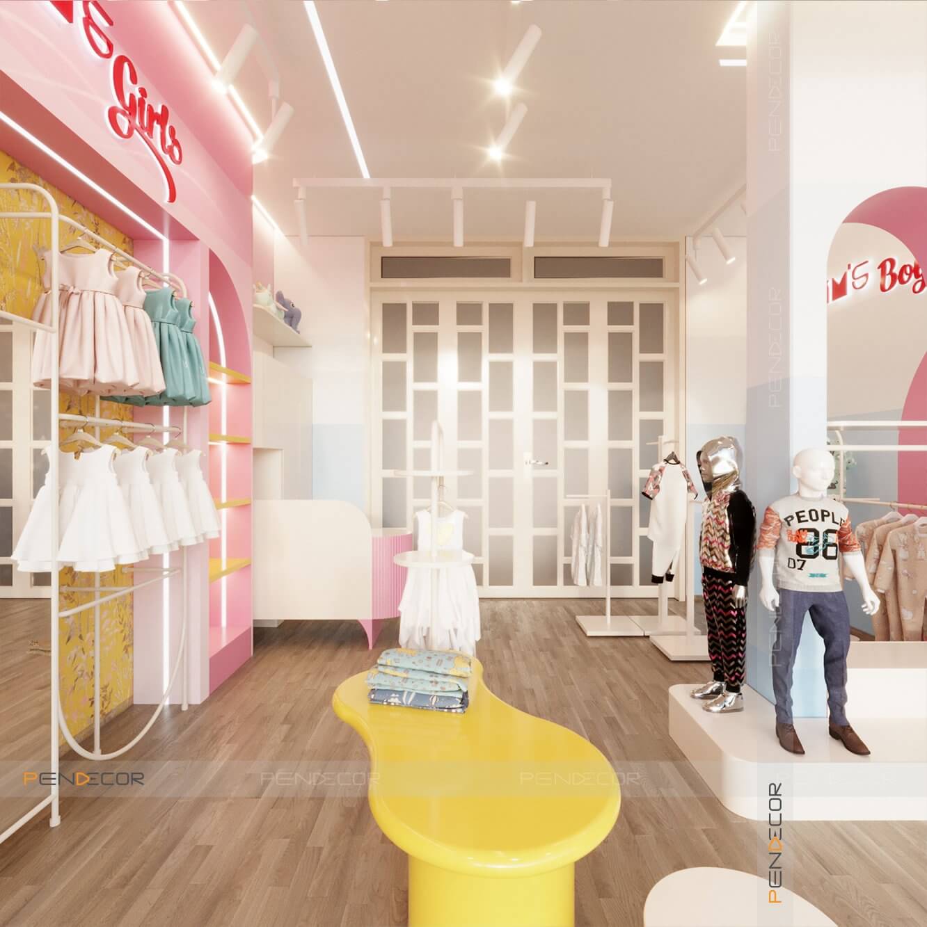 Thiết Kế Shop Thời Trang Trẻ Em Sam's House