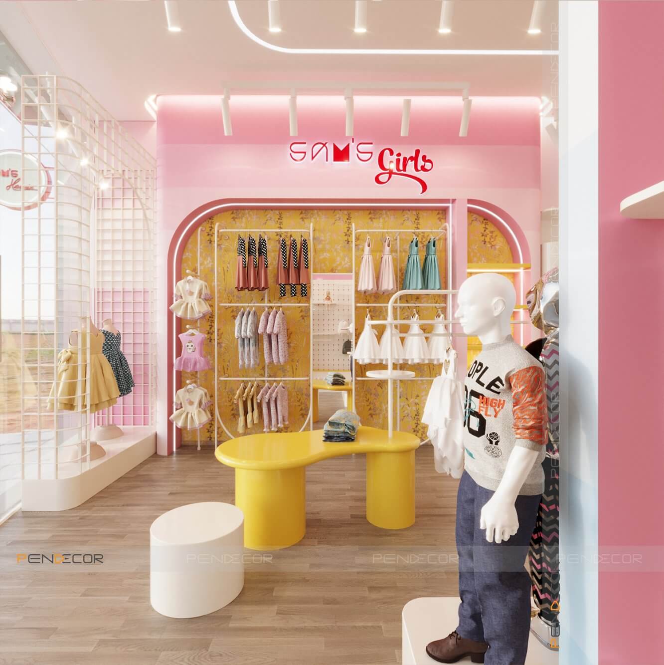 Thiết Kế Shop Thời Trang Trẻ Em Sam's House