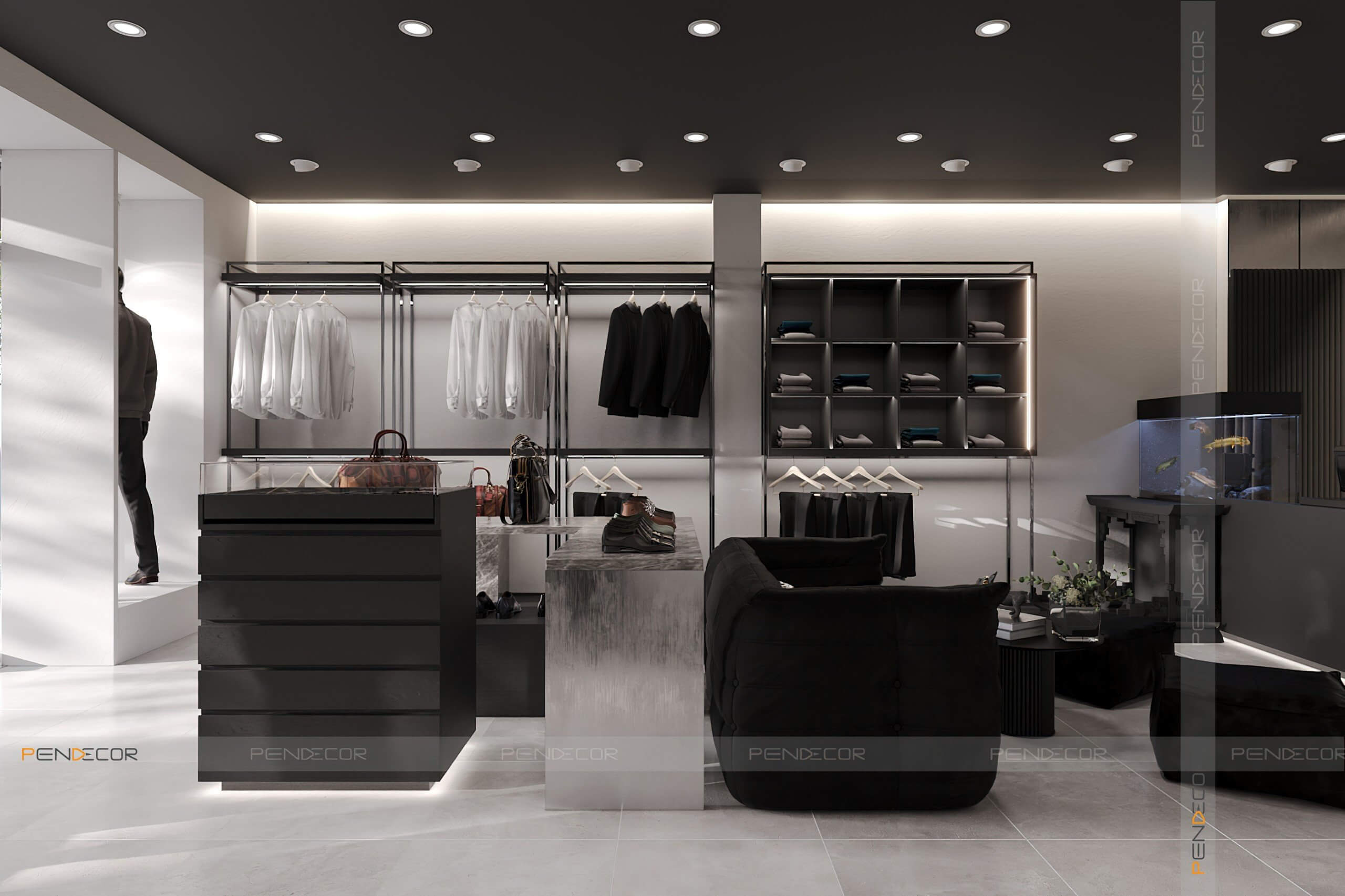 Thiết Kế Shop Thời Trang Nam Thái Tử