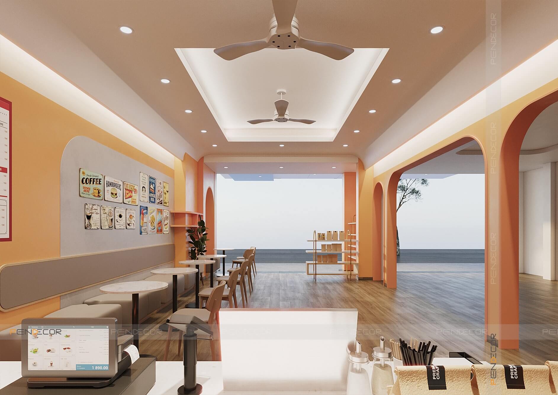 Thiết Kế Quán Ăn Vặt Vani