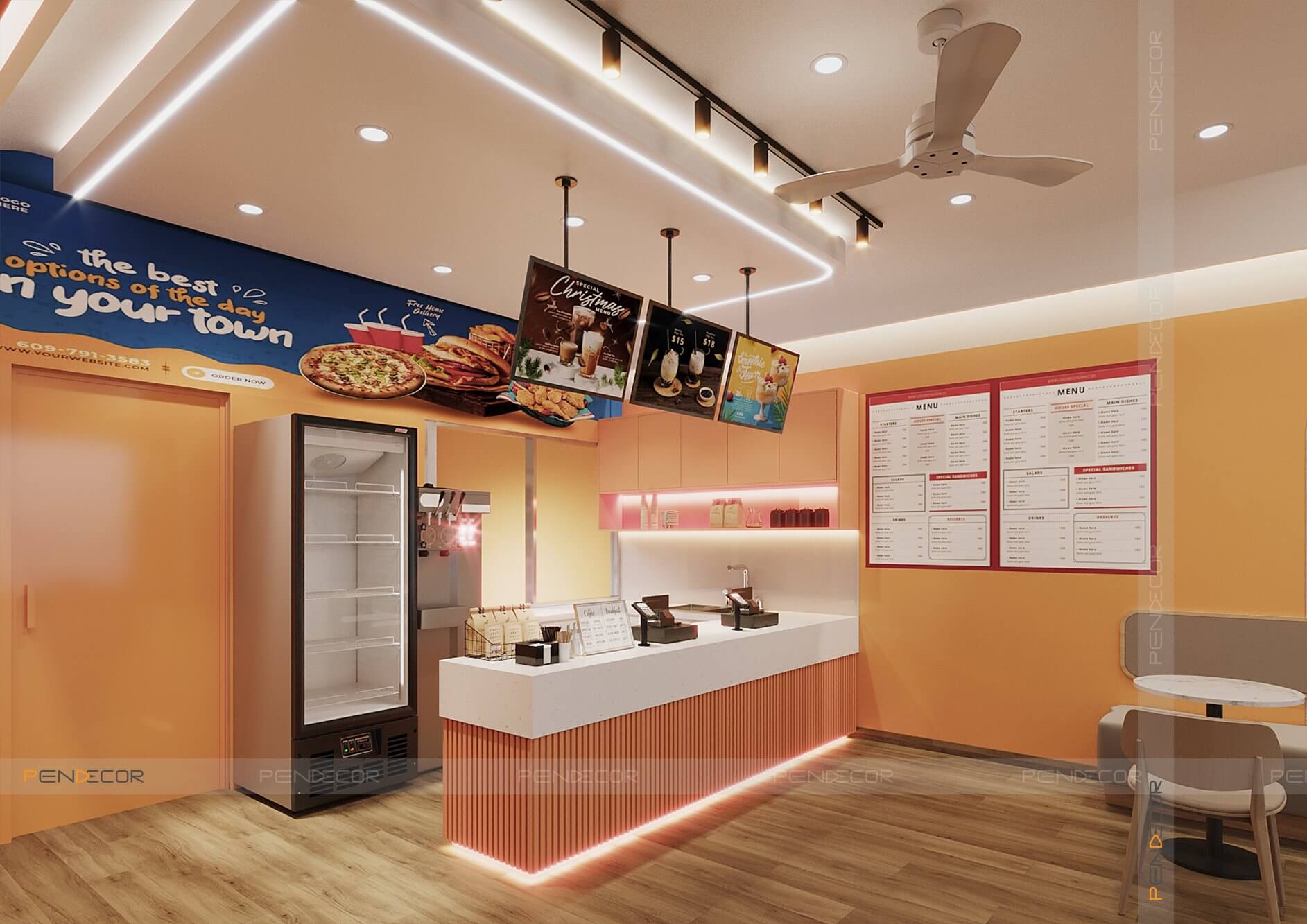 Thiết Kế Quán Ăn Vặt Vani