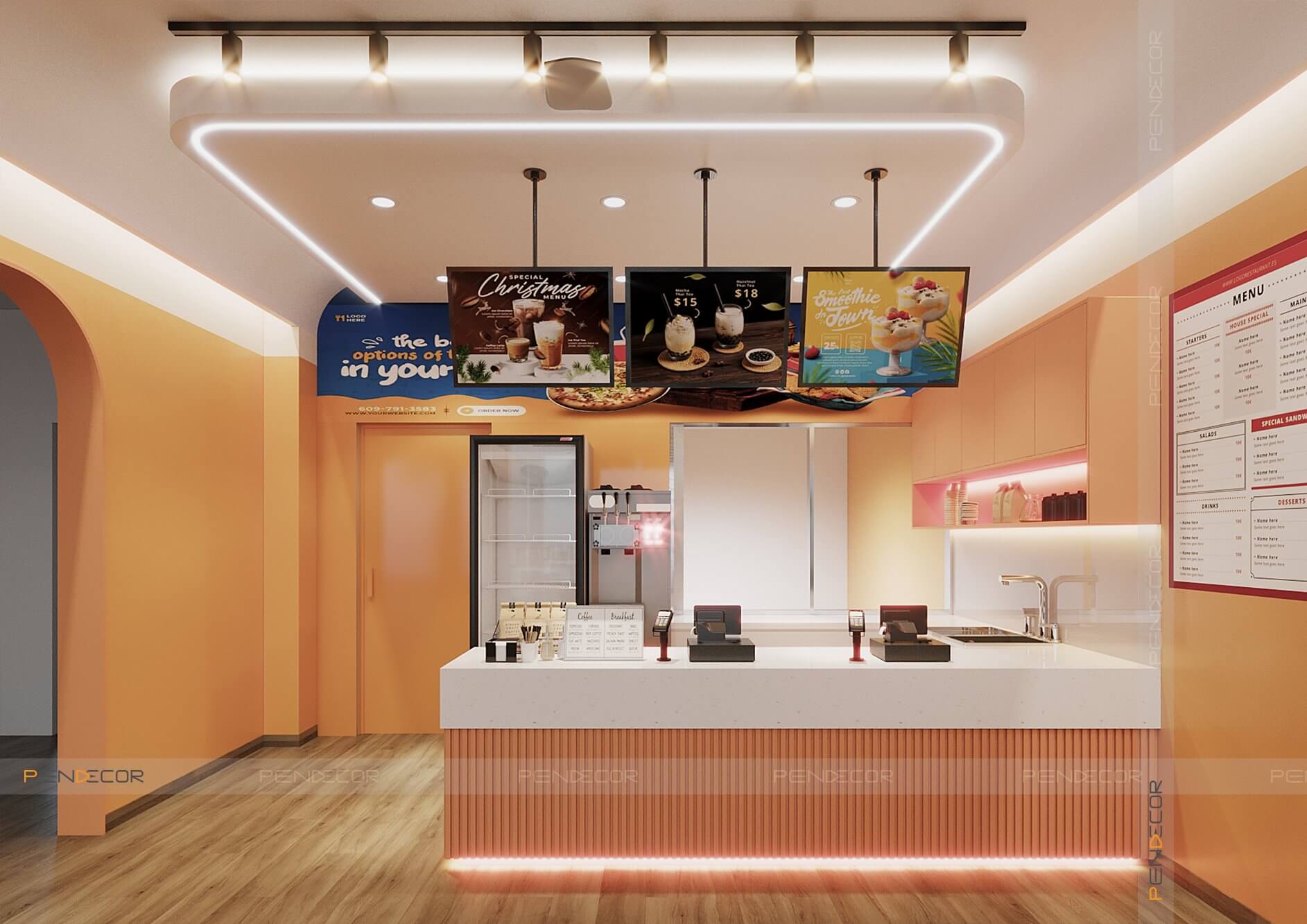 Thiết Kế Quán Ăn Vặt Vani