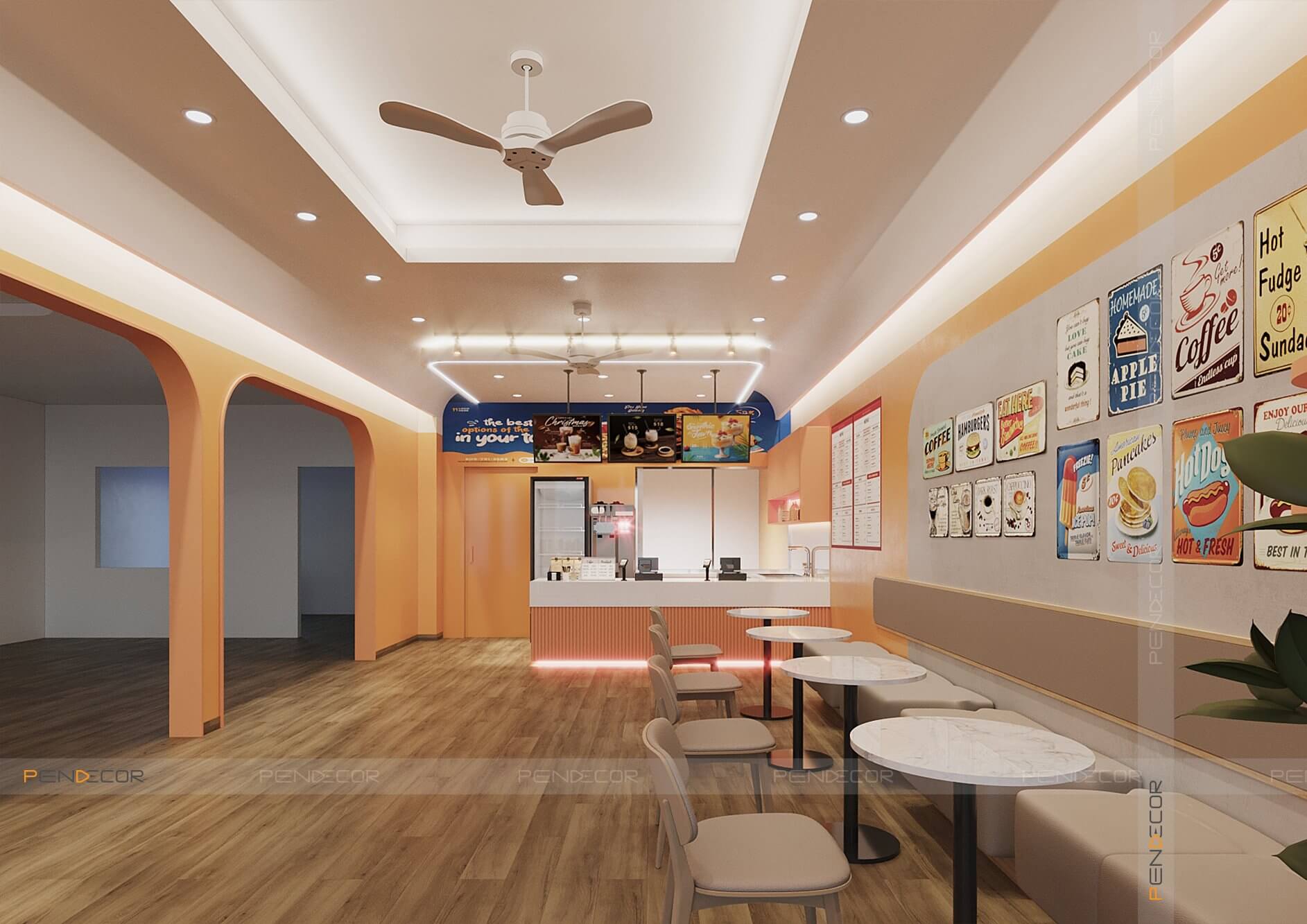 Thiết Kế Quán Ăn Vặt Vani