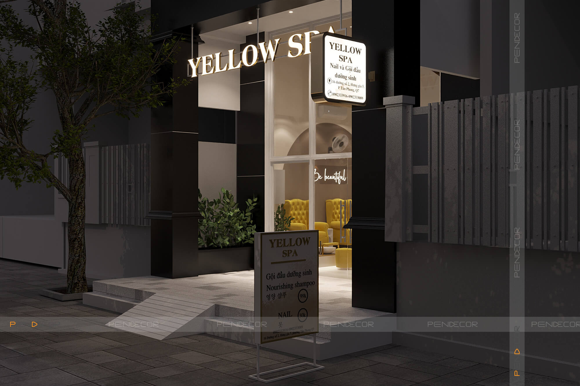 Thiết Kế Spa Yellow