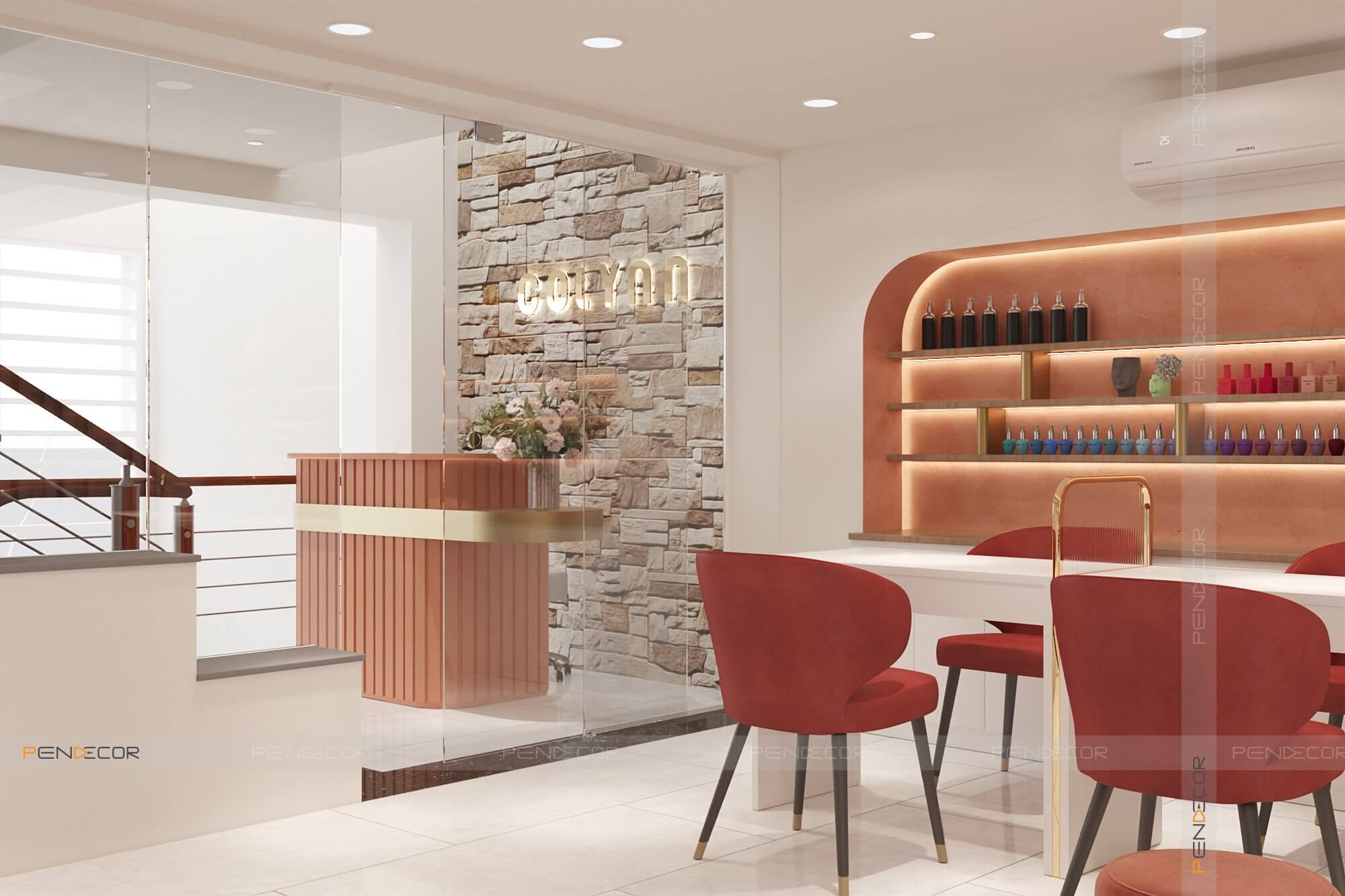 Thiết Kế Tiệm Nail Colyan