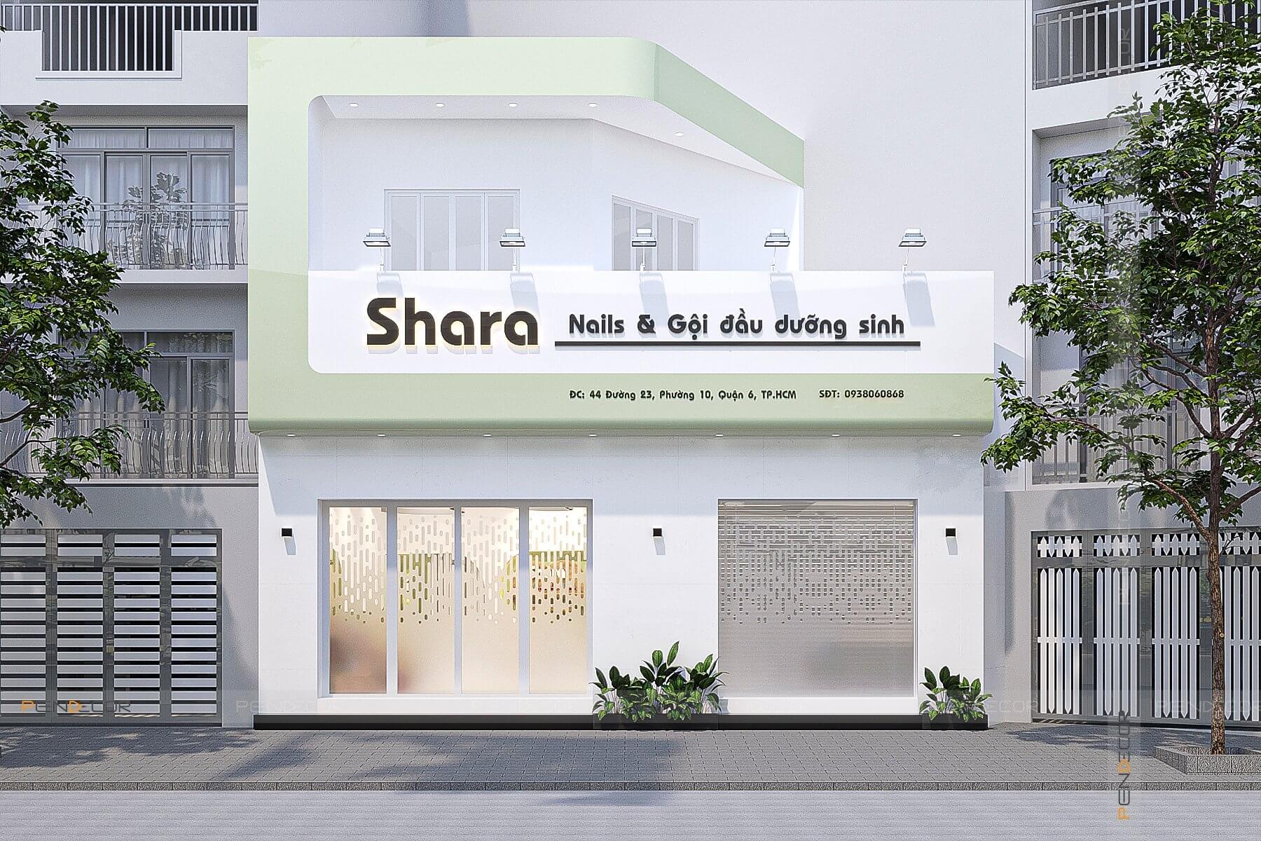 Thiết Kế Tiệm Nail Shara