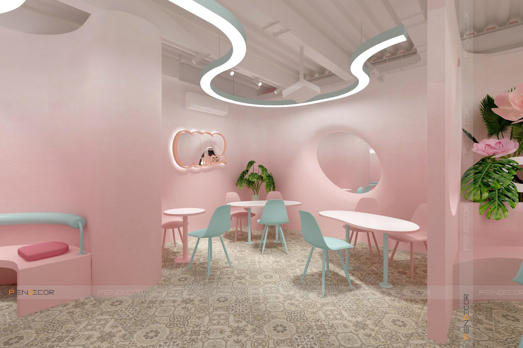 Thiết Kế Tiệm Kem Moocream