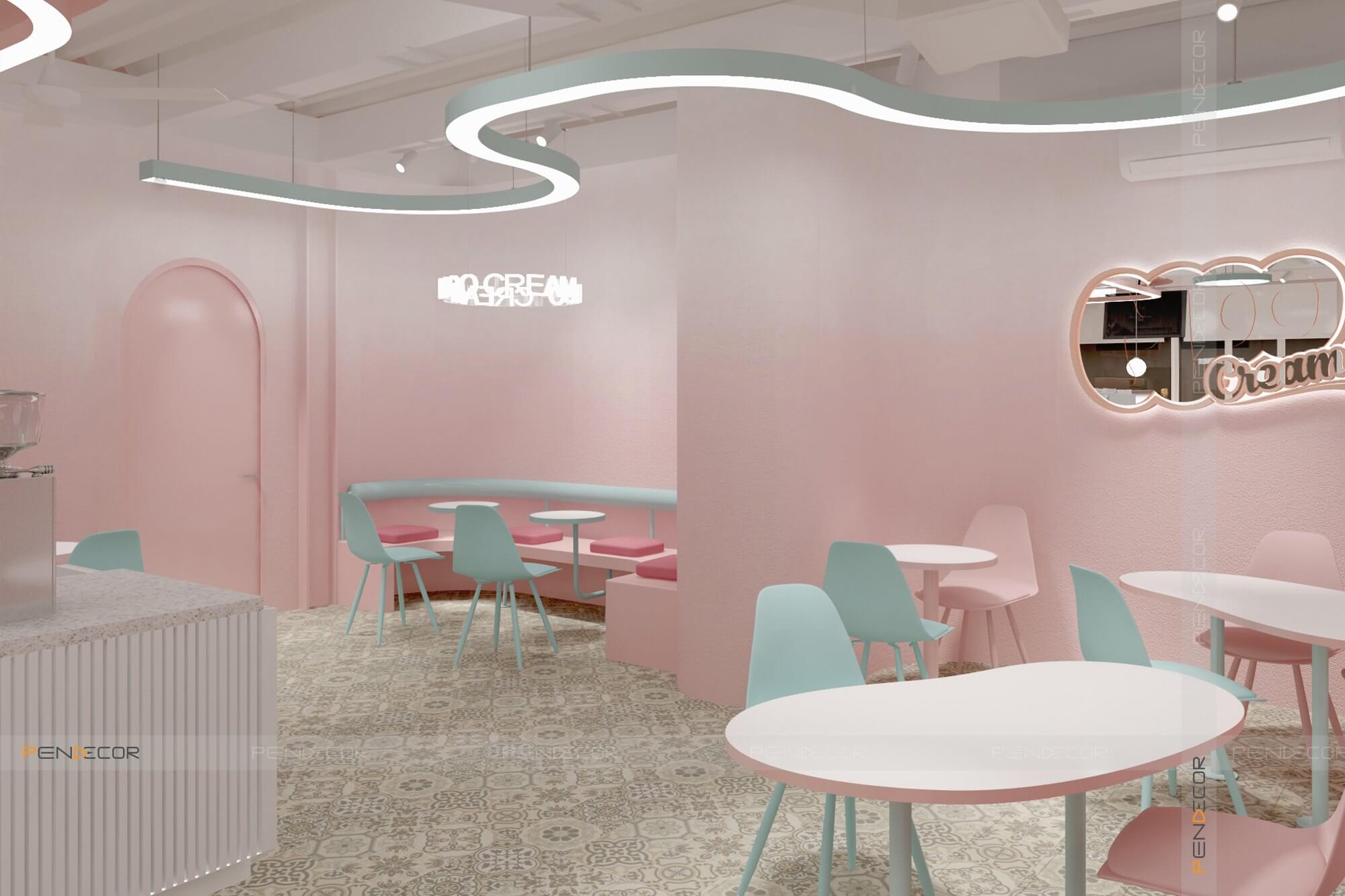 Thiết Kế Tiệm Kem Moocream