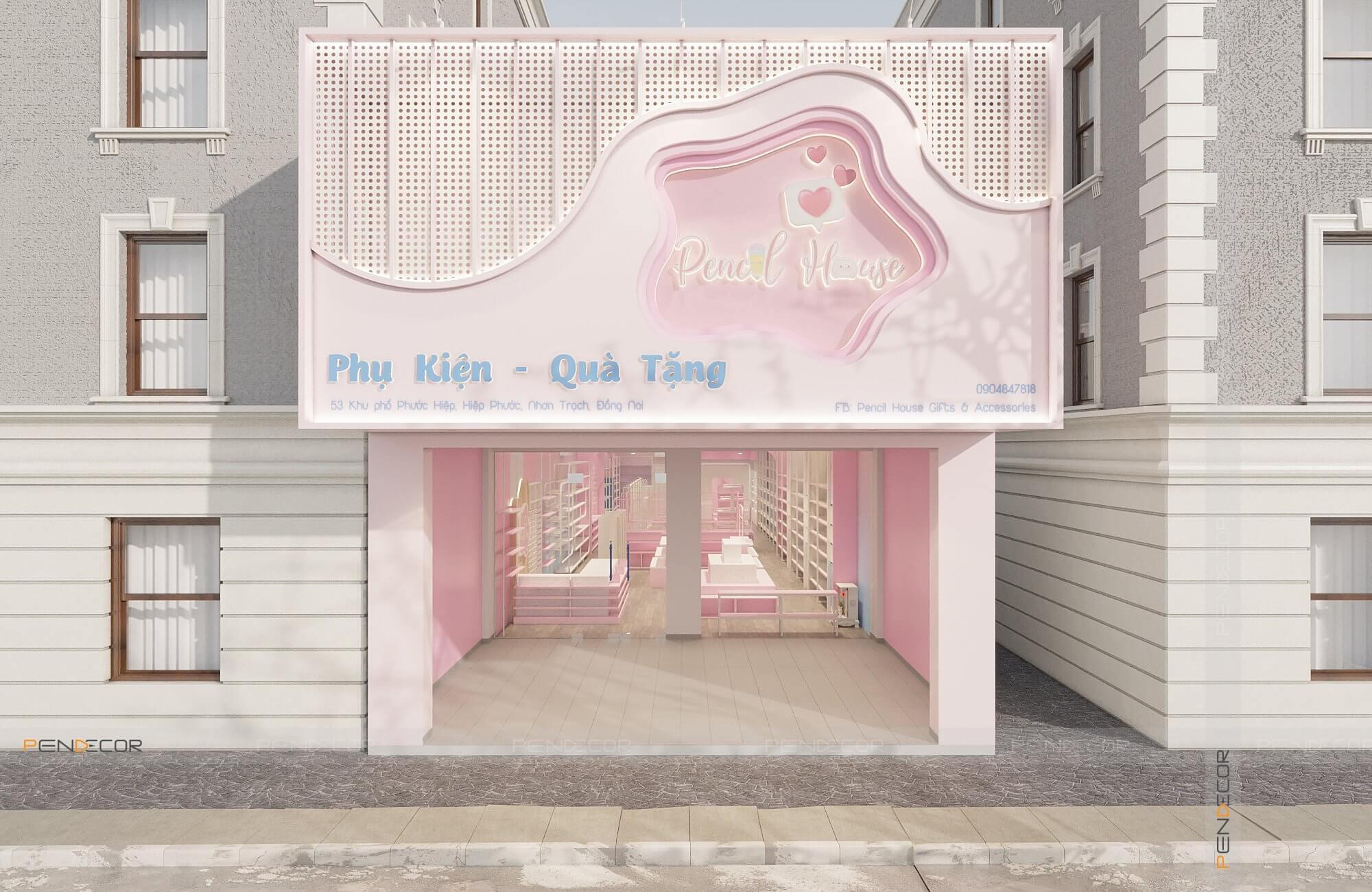 Thiết Kế Shop Phụ Kiện Pencil House
