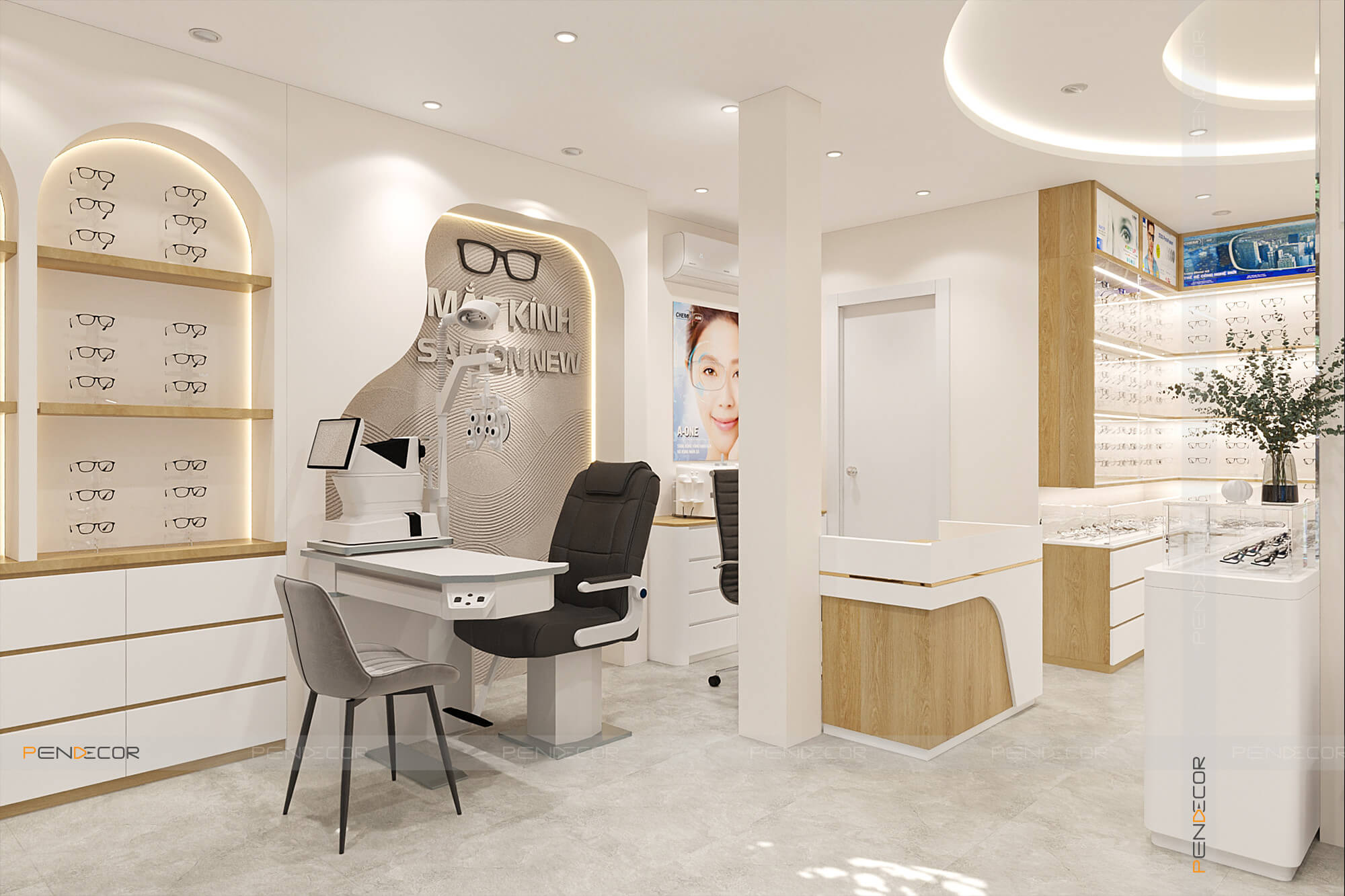 Thiết Kế Cửa Hàng Mắt Kính Sài Gòn New