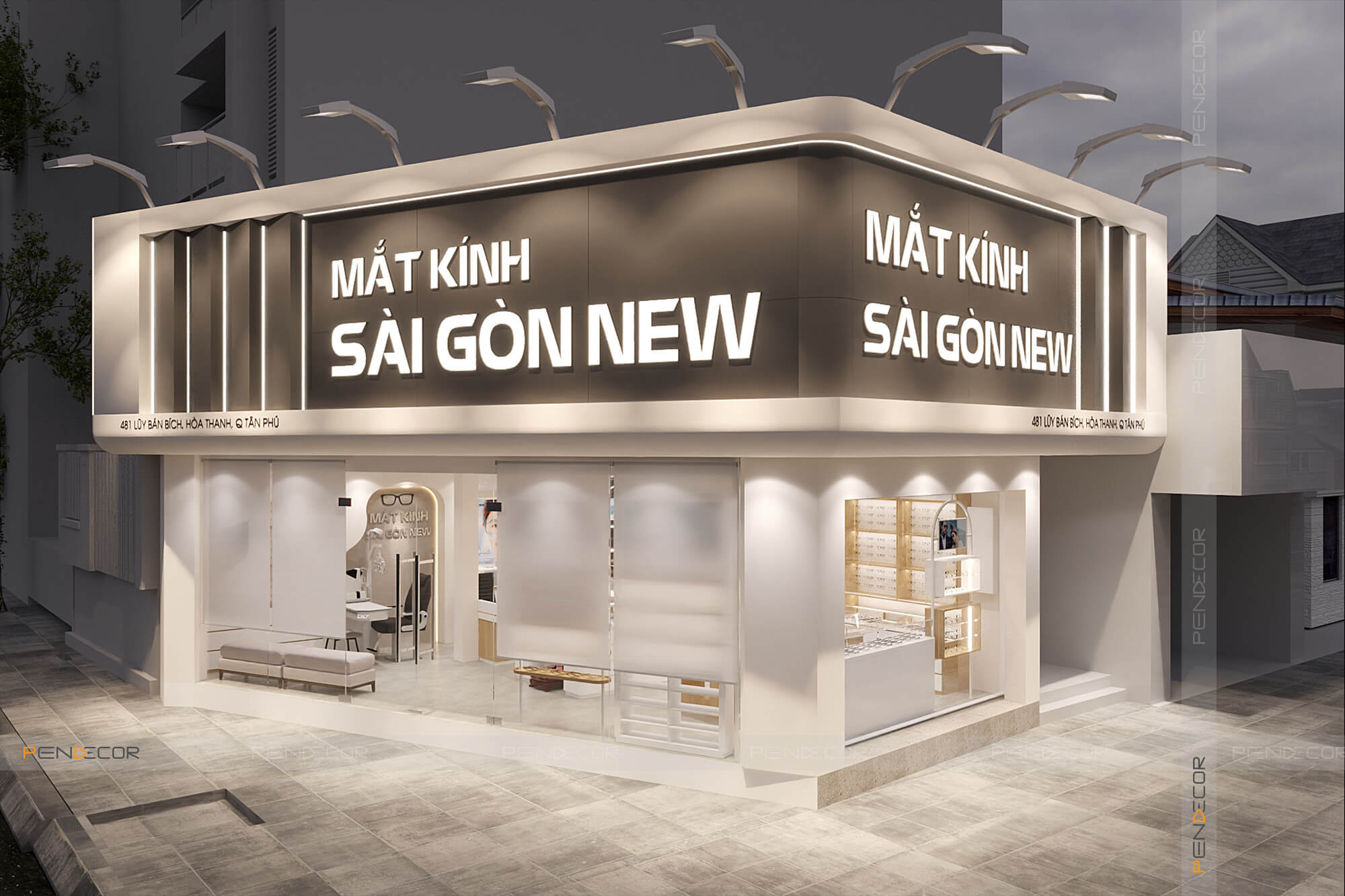 Thiết Kế Cửa Hàng Mắt Kính Sài Gòn New