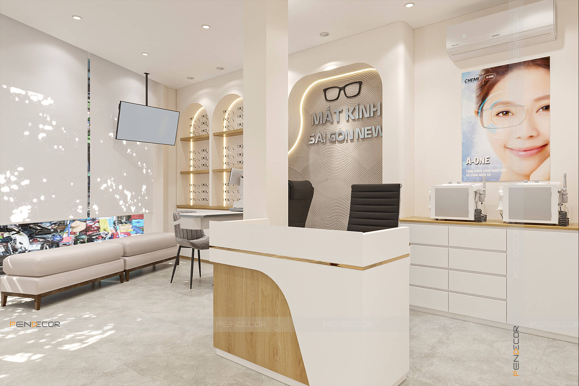 Thiết Kế Cửa Hàng Mắt Kính Sài Gòn New