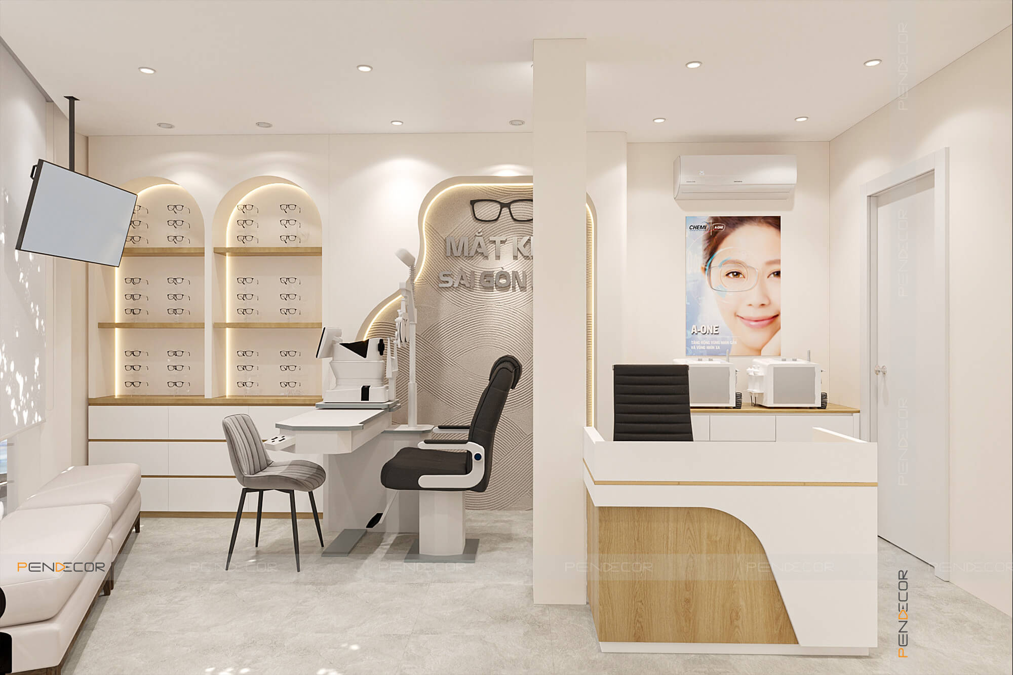 Thiết Kế Cửa Hàng Mắt Kính Sài Gòn New