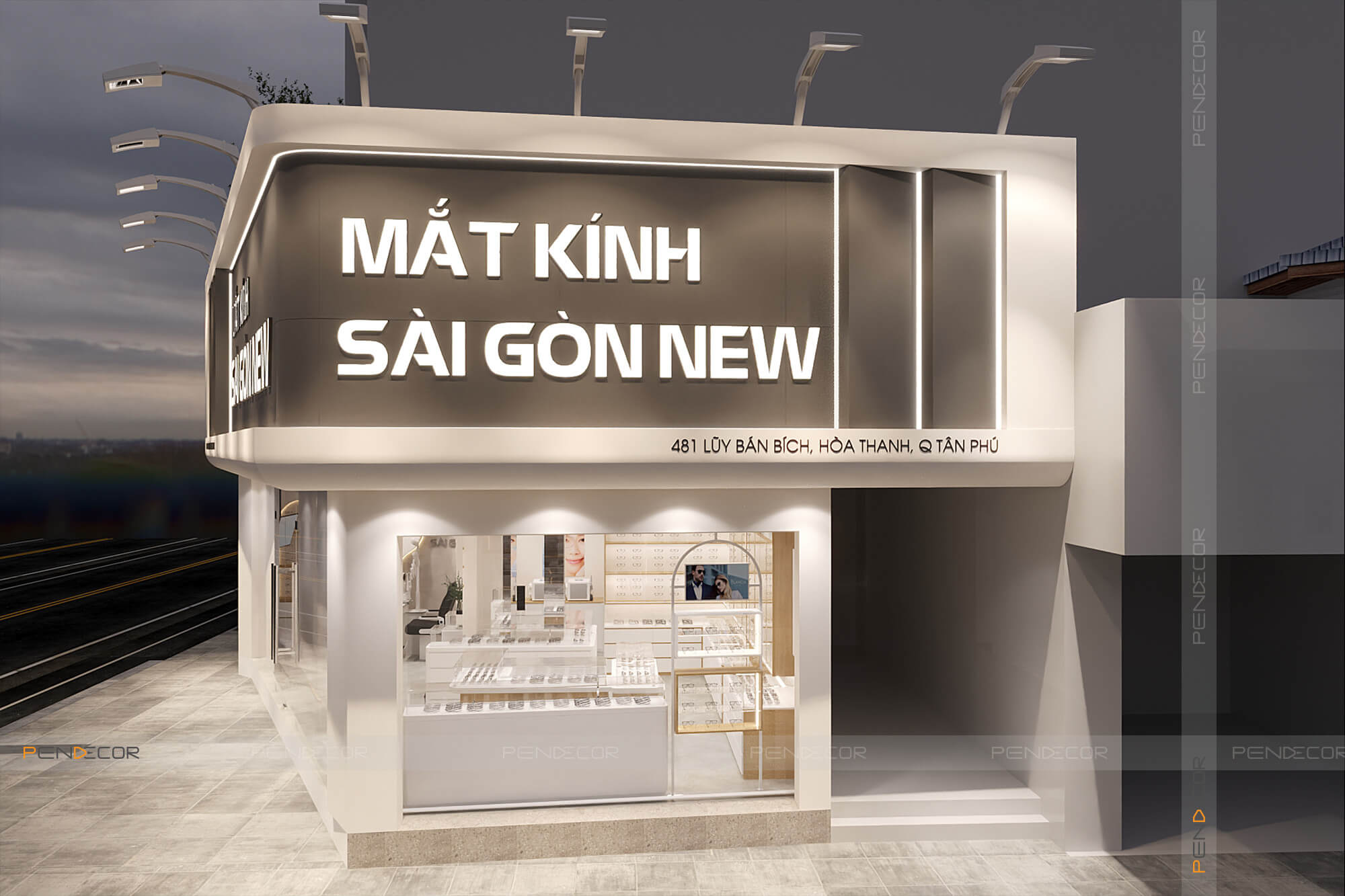 Thiết Kế Cửa Hàng Mắt Kính Sài Gòn New