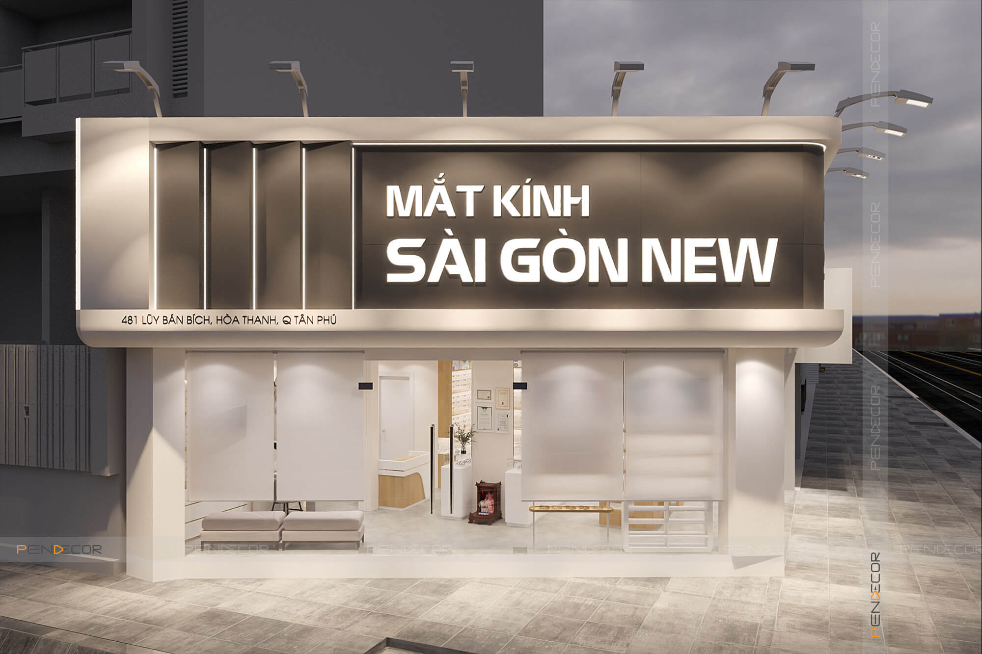 Thiết Kế Cửa Hàng Mắt Kính Sài Gòn New