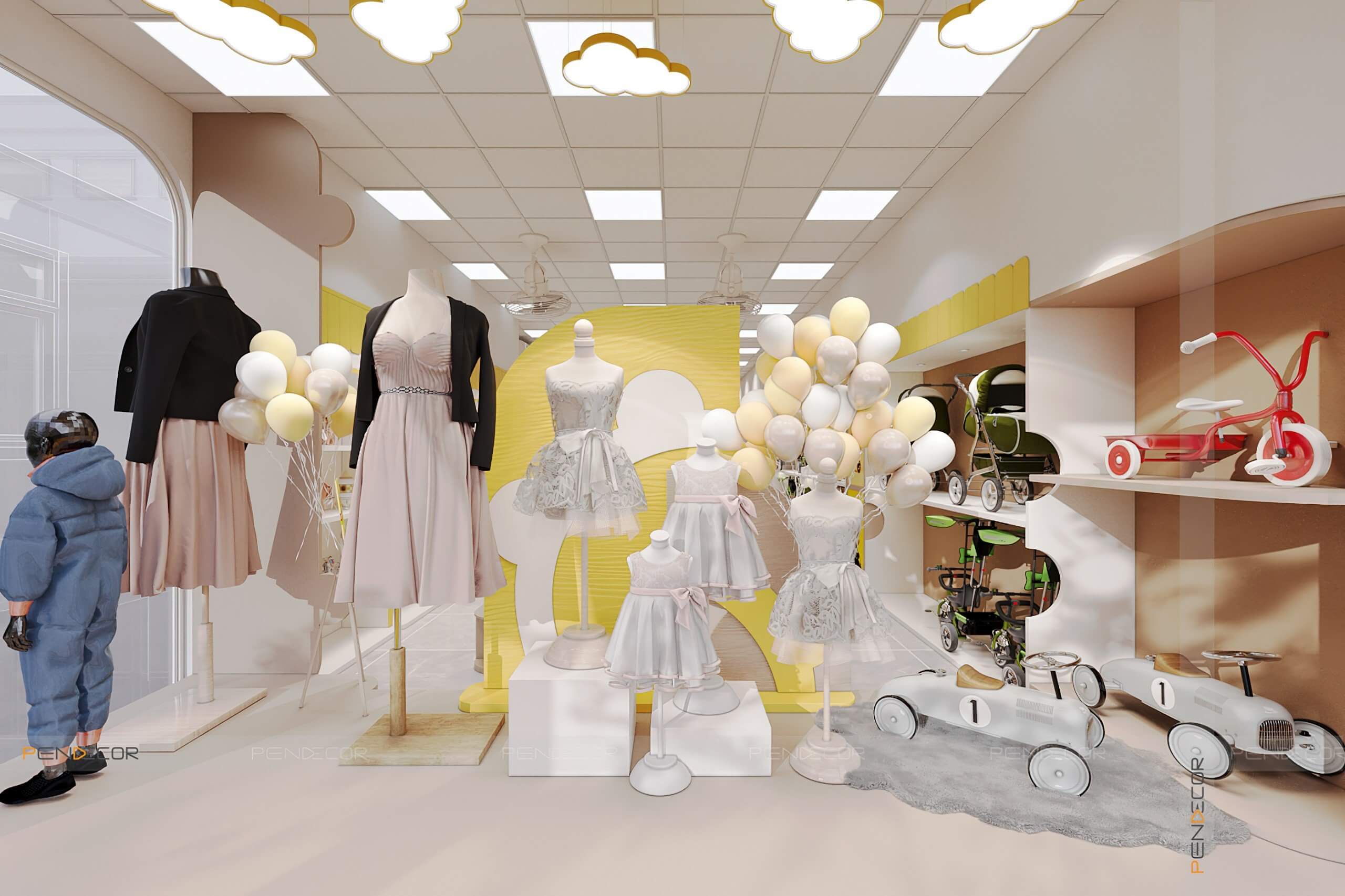 Thiết Kế Shop Thời Trang Trẻ Em Thịnh Baby