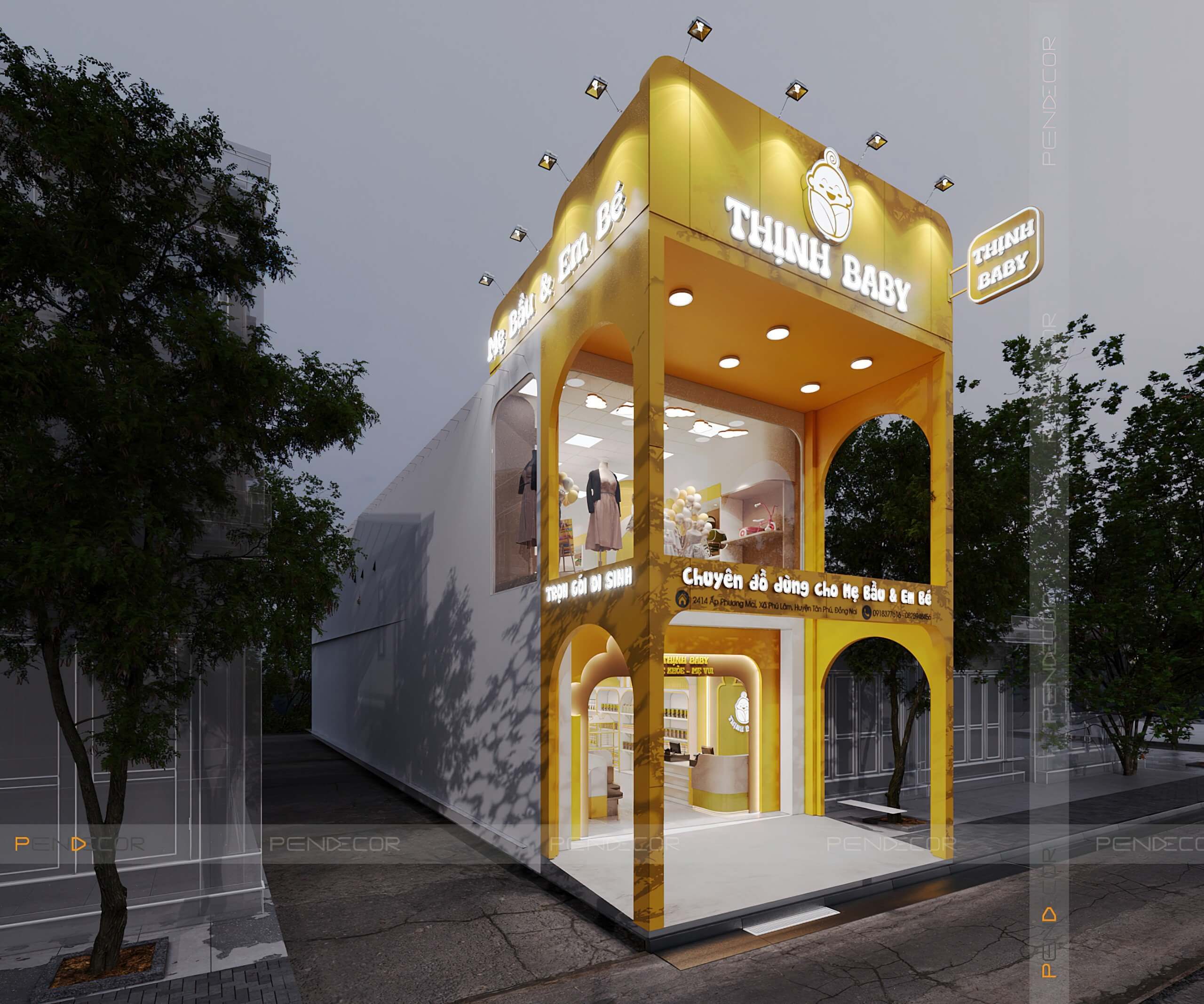 Thiết Kế Shop Thời Trang Trẻ Em Thịnh Baby