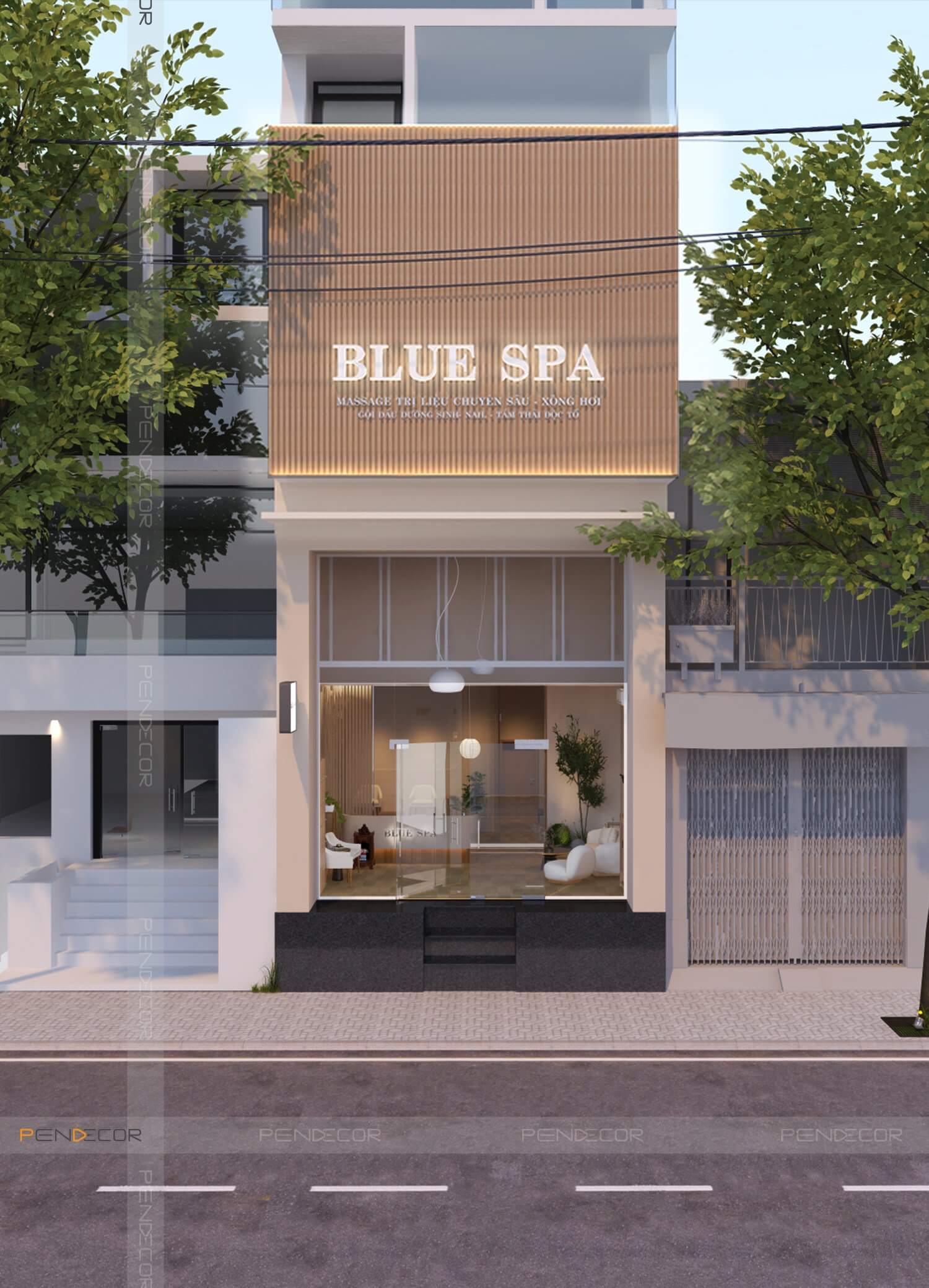 Thiết Kế Spa Blue Spa