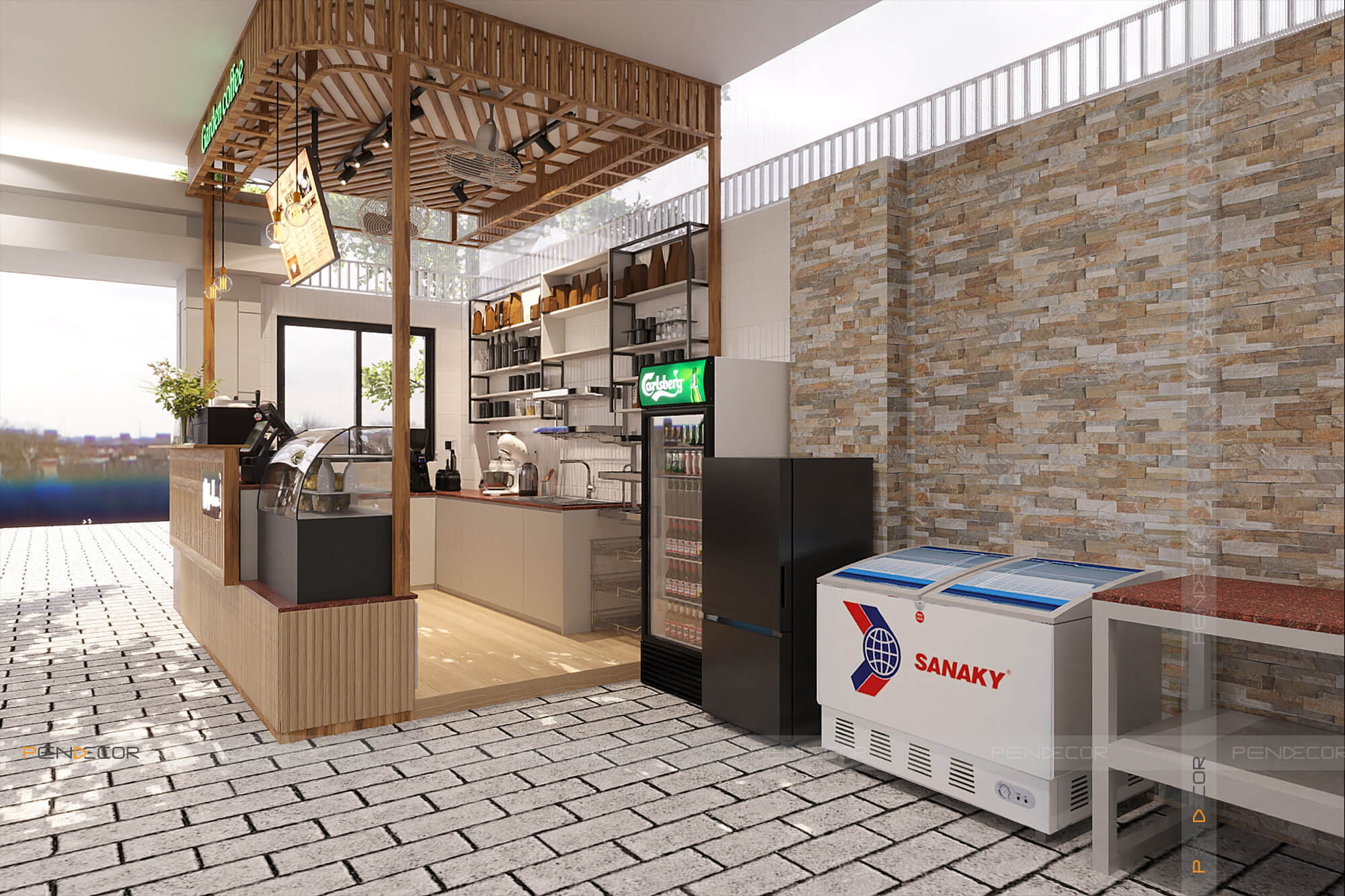 Thiết Kế Garden Coffee