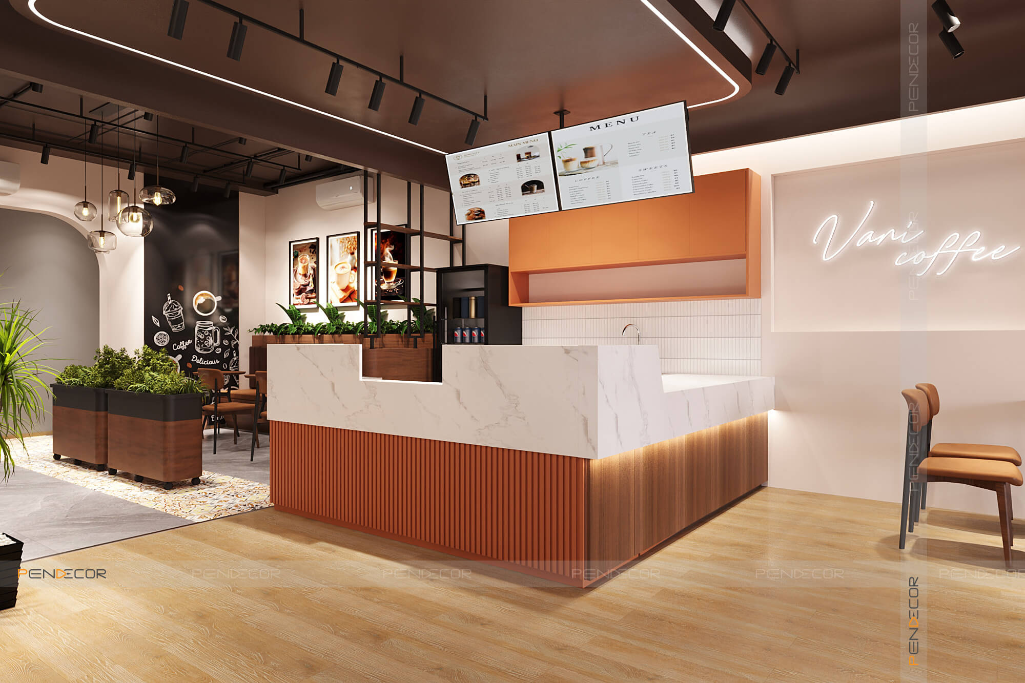 Thiết kế Tiệm Cafe Vani