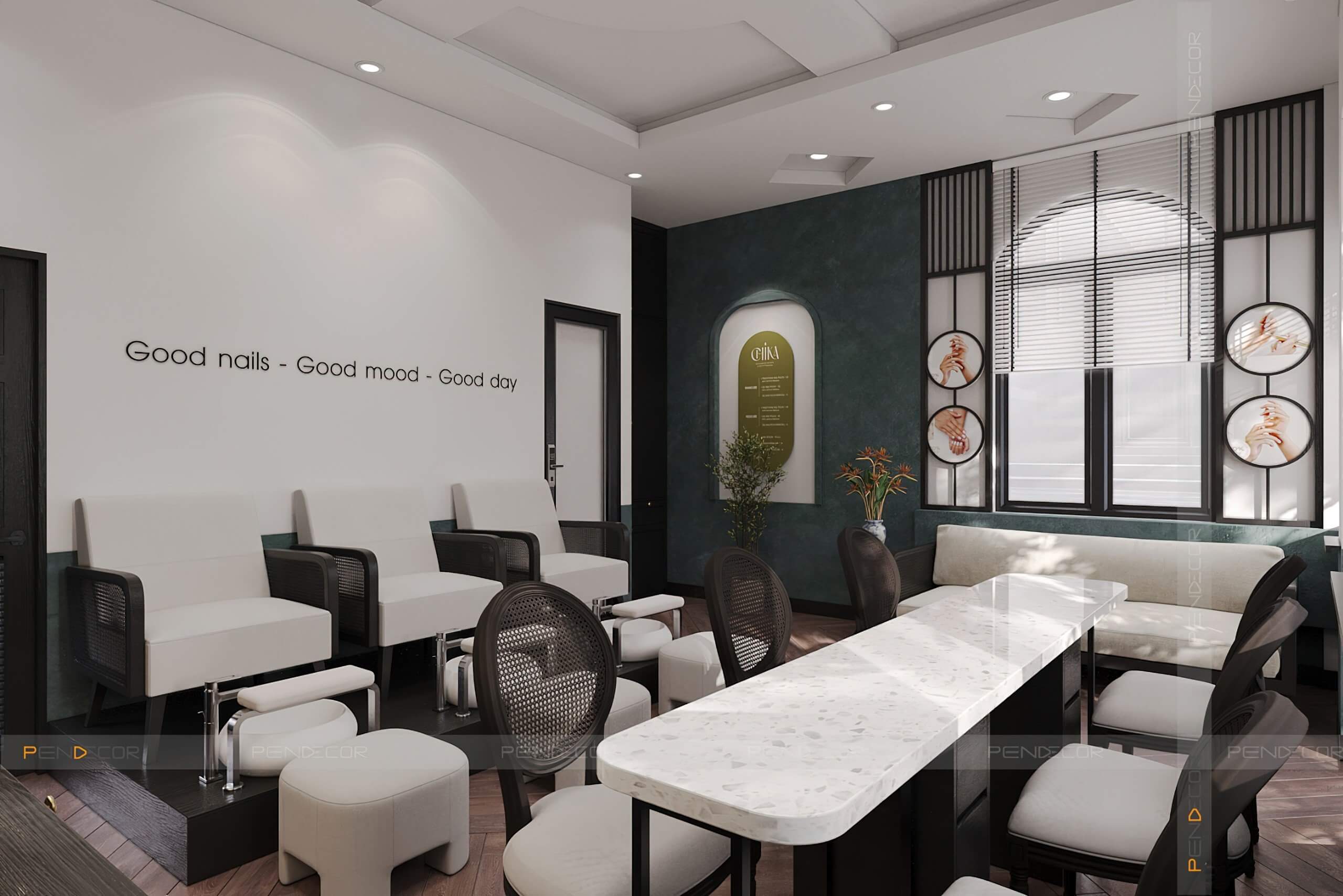 Thiết Kế Tiệm Nail Studio