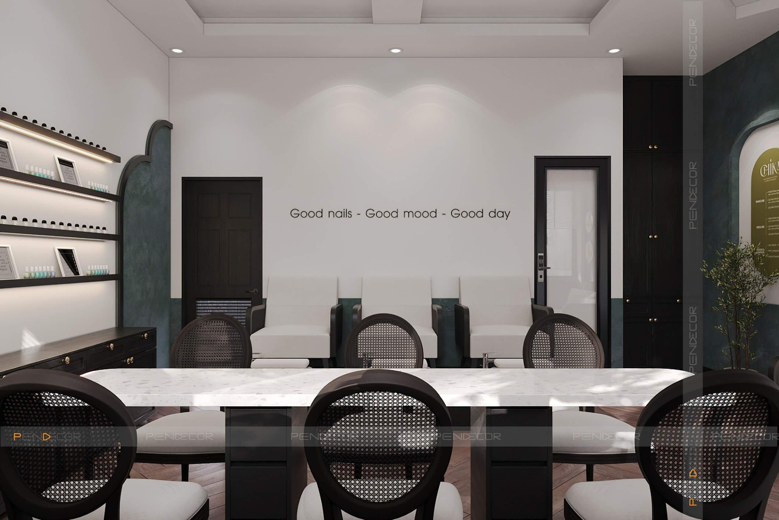 Thiết Kế Tiệm Nail Studio