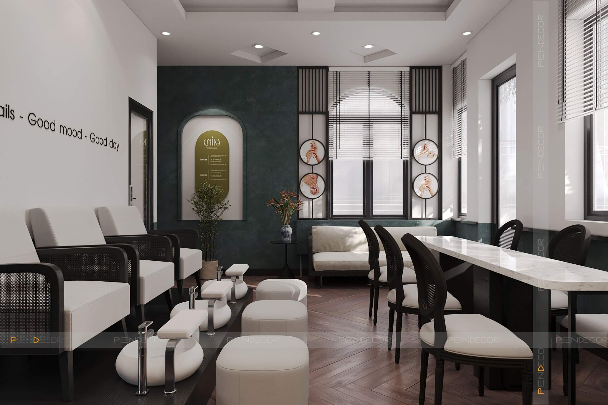 Thiết Kế Tiệm Nail Studio