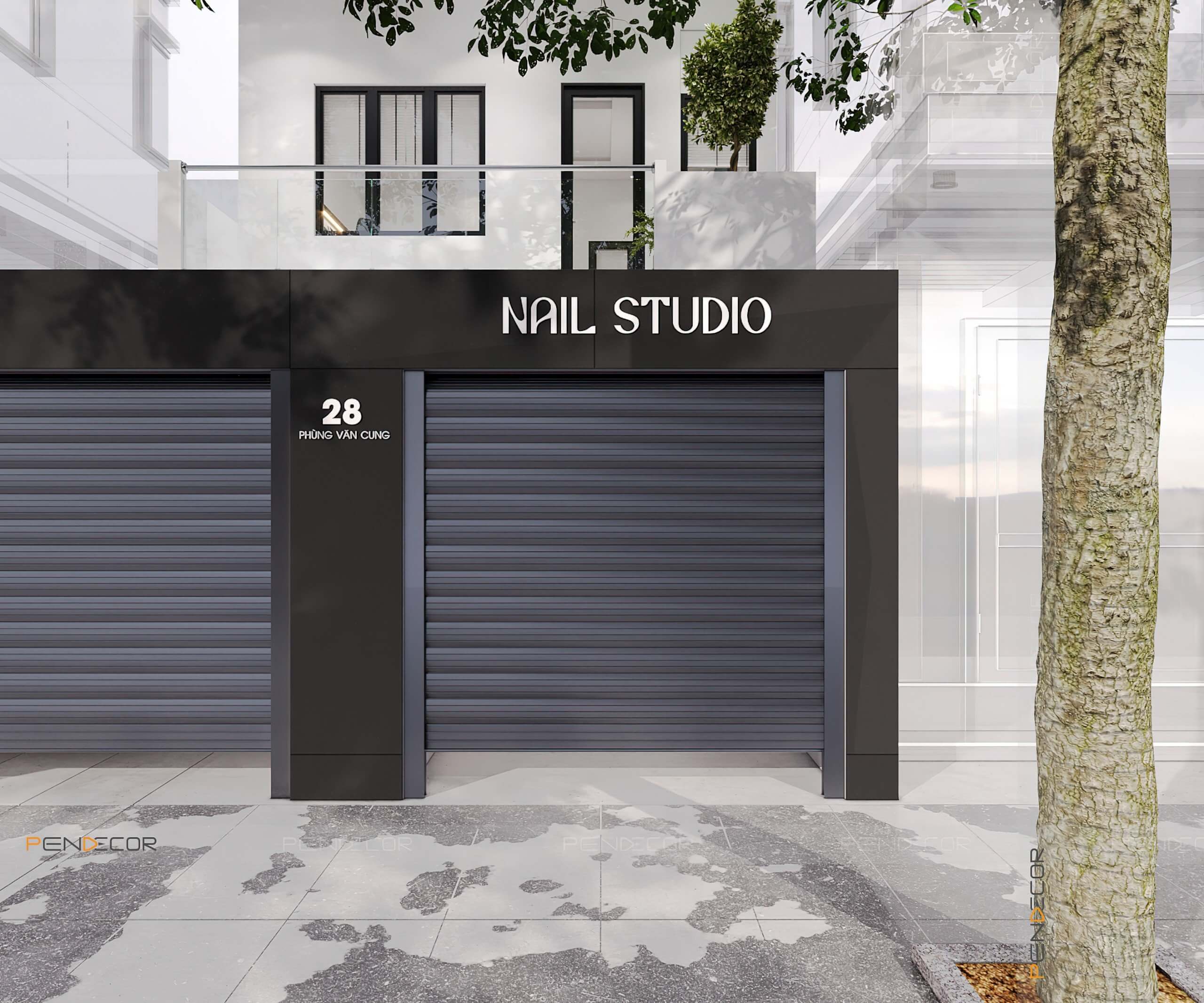 Thiết Kế Tiệm Nail Studio