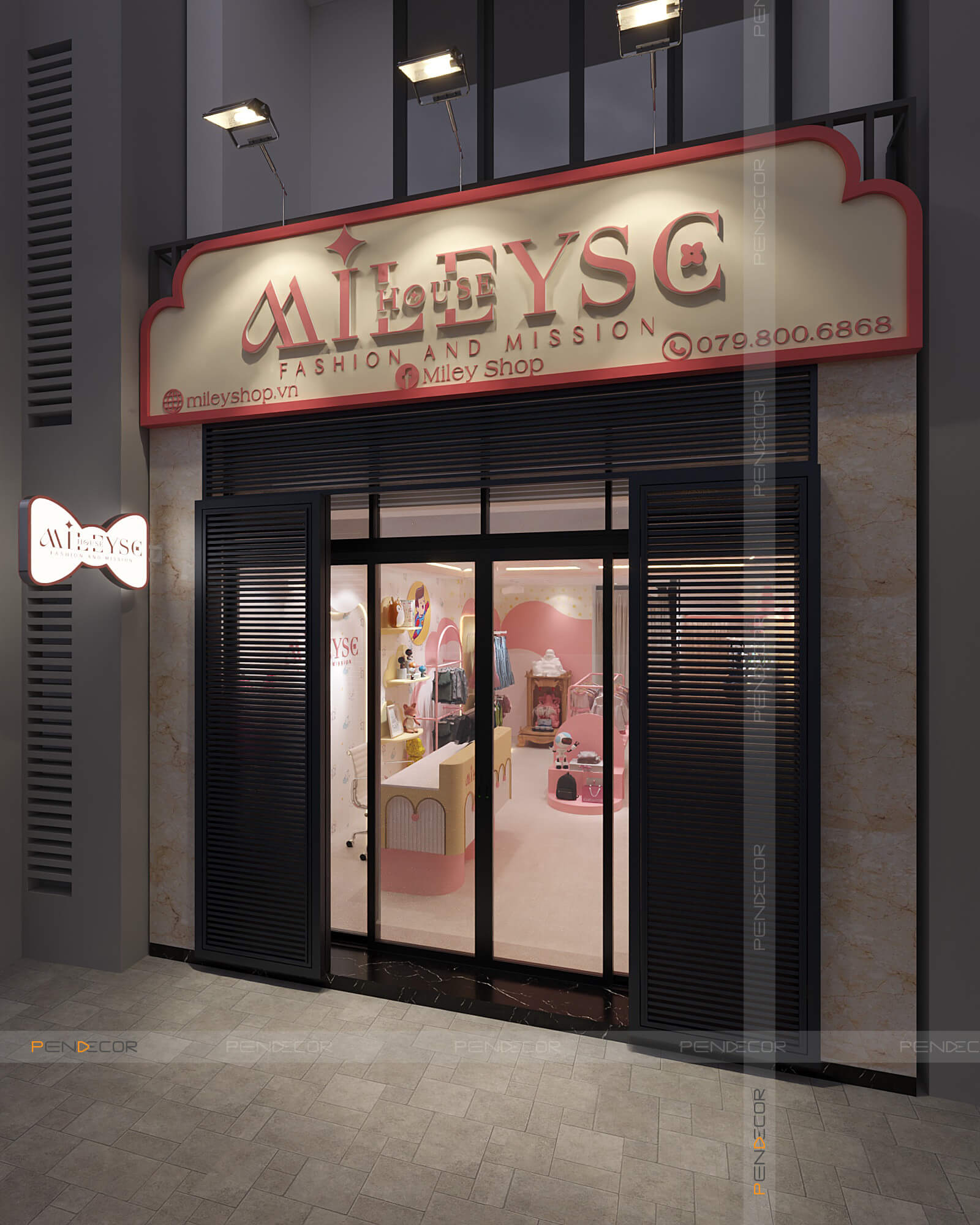 Thiết Kế Shop Quần Áo Nữ MileySC