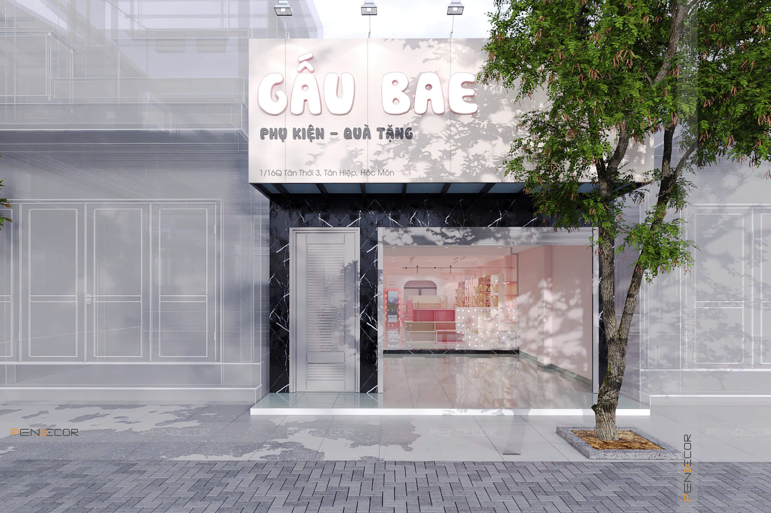 Thiết Kế Shop Phụ Kiện Gấu Bae